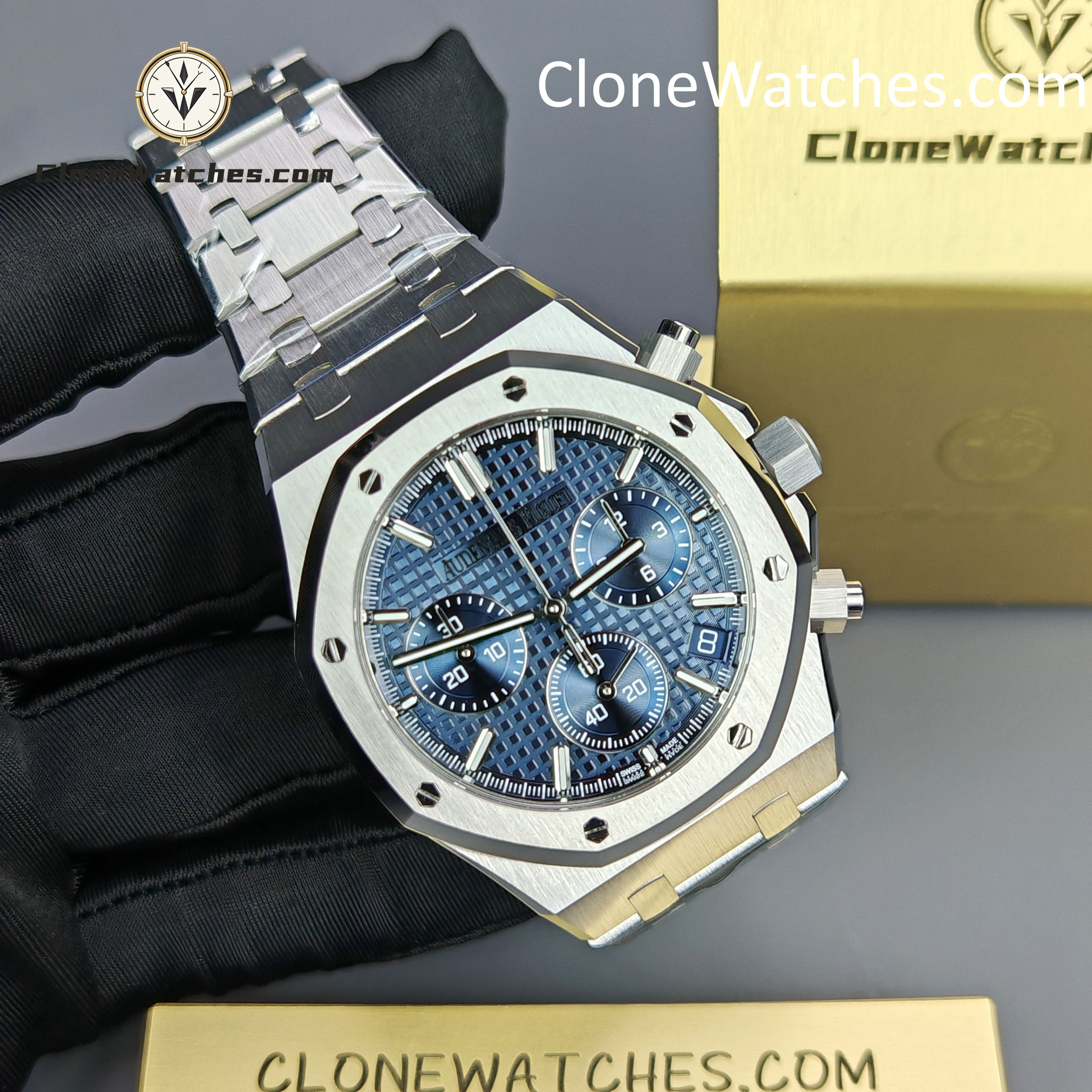 Audemars Piguet Super Clone Watches 1:1 Royal Oak Blue Dial 26240 Selfwinding Chronograph