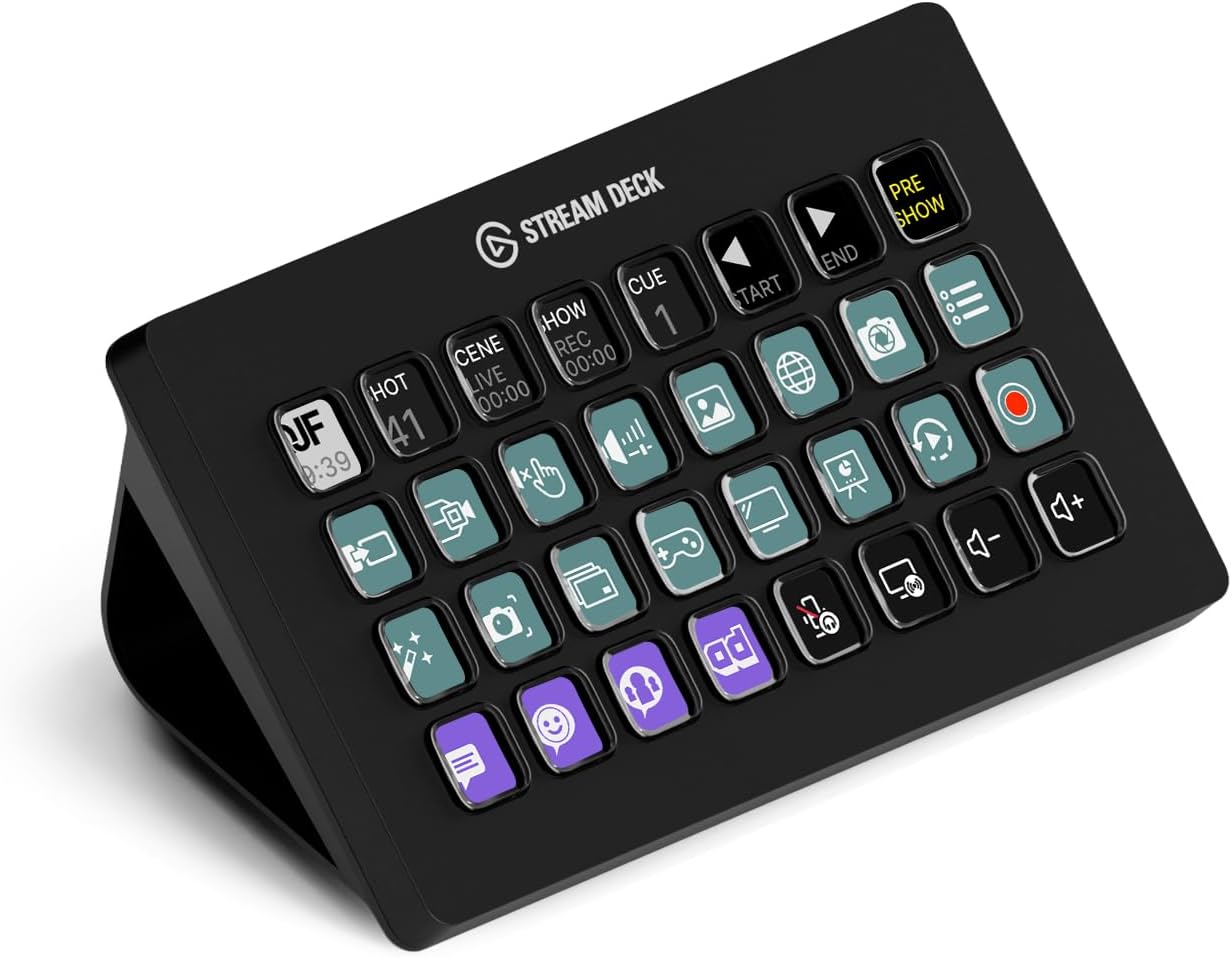 Contrôleur studio 32 touches macro compatible OBS Twitch YouTube