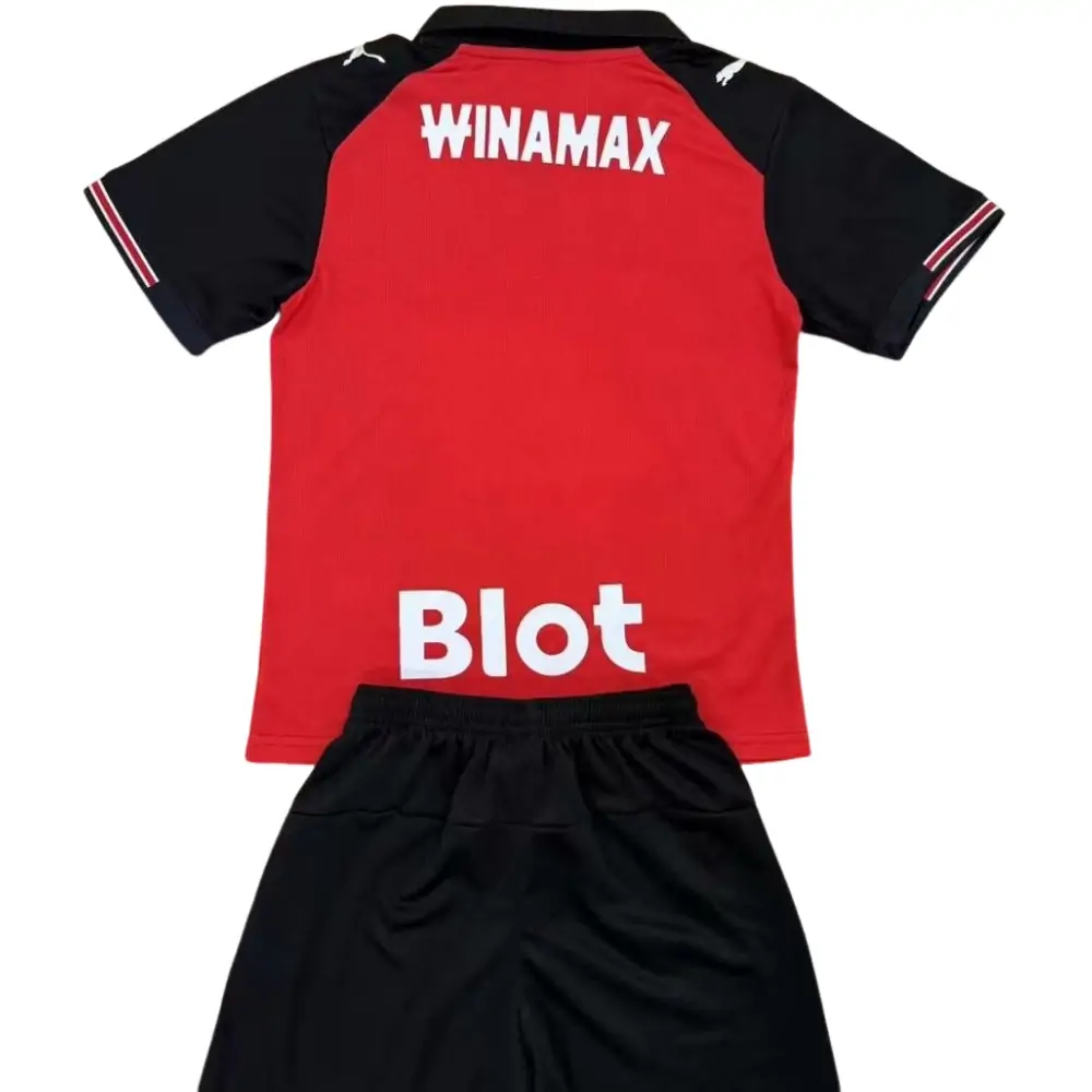 2025-26 Stade Rennais Home Kit - Short Sleeve Children's suit Fans Edition