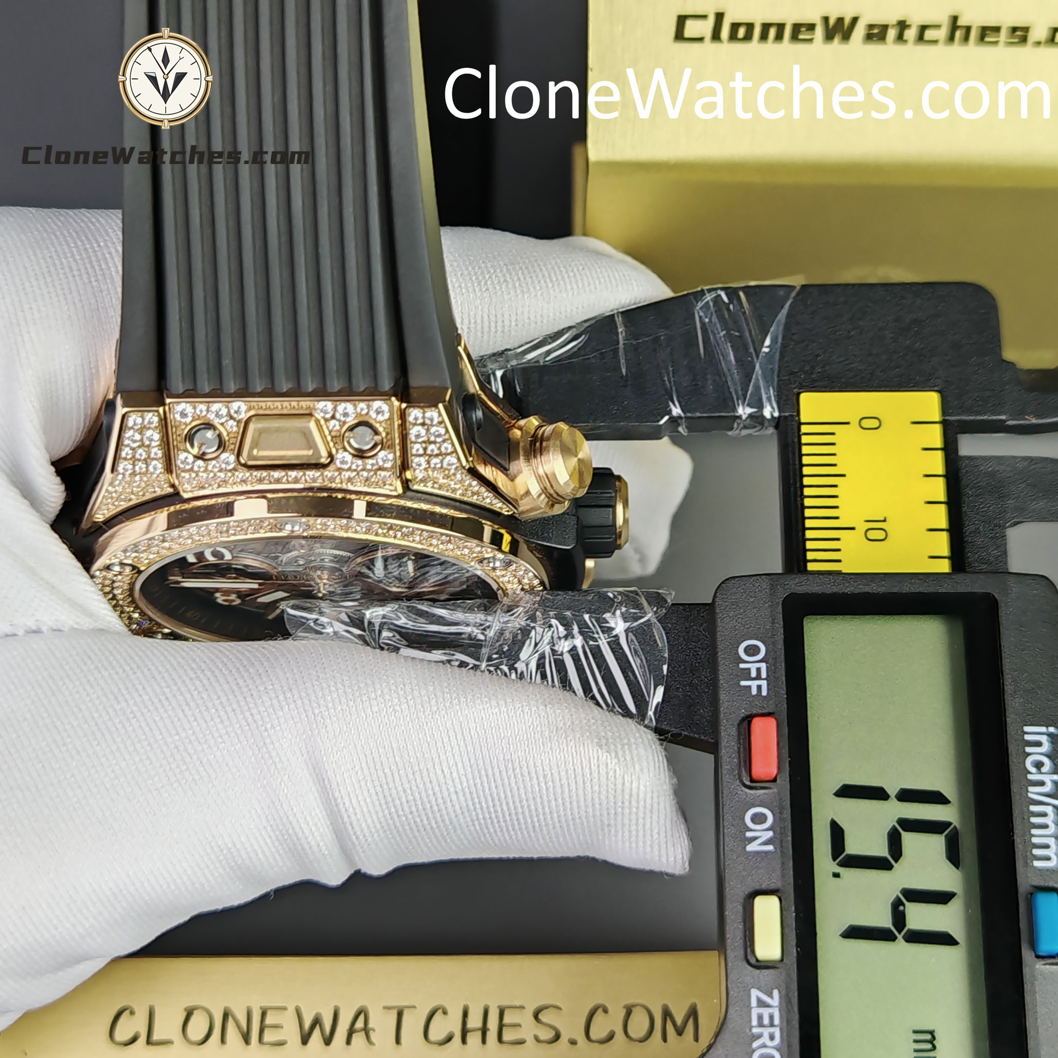 Hublot Super Clone Watches 1:1 Big Bang Unico King Gold Pavé 42 mm 441.OX.1181.RX.1704