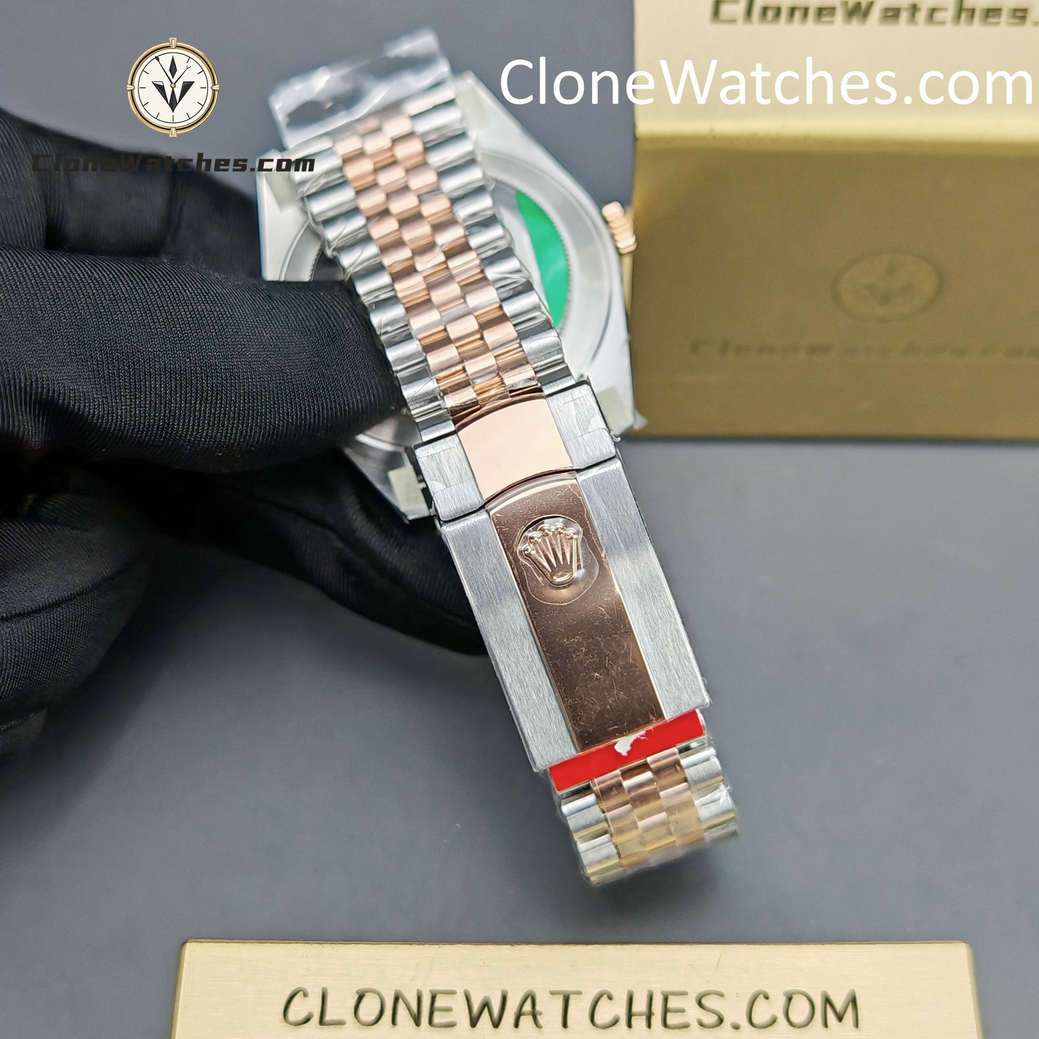 Rolex Super Clone Watches 1:1 DateJust Chocolate Diamond Dial Jubilee 41MM M126331-0004 3235 Movement