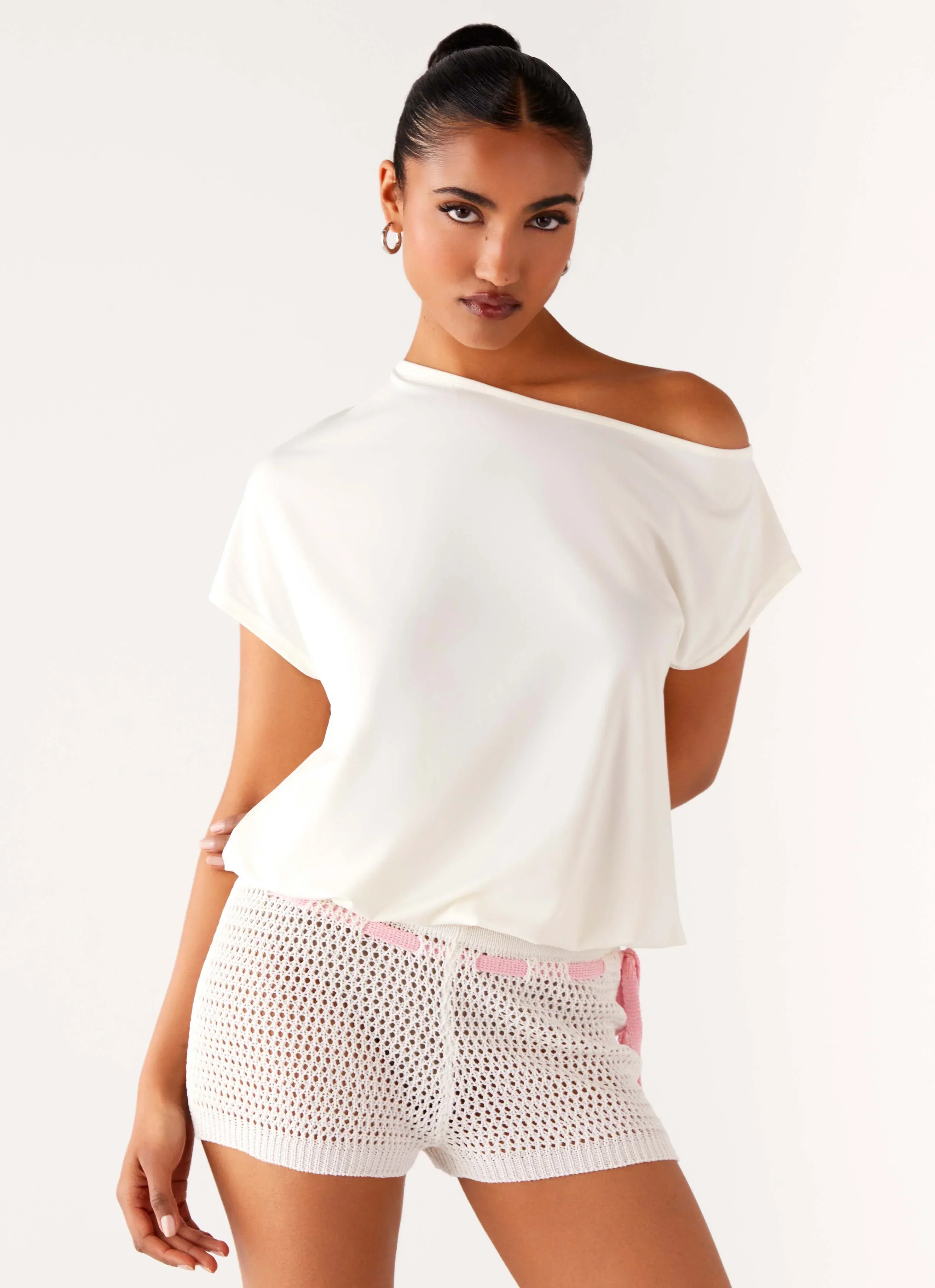 Raeni Off Shoulder Top - Ivory