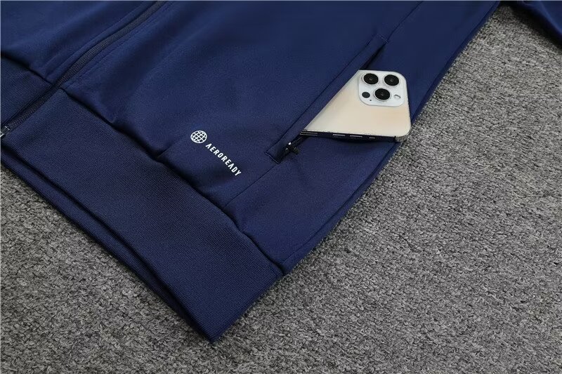 2023/2024 Italian long zipper jacket blue suit