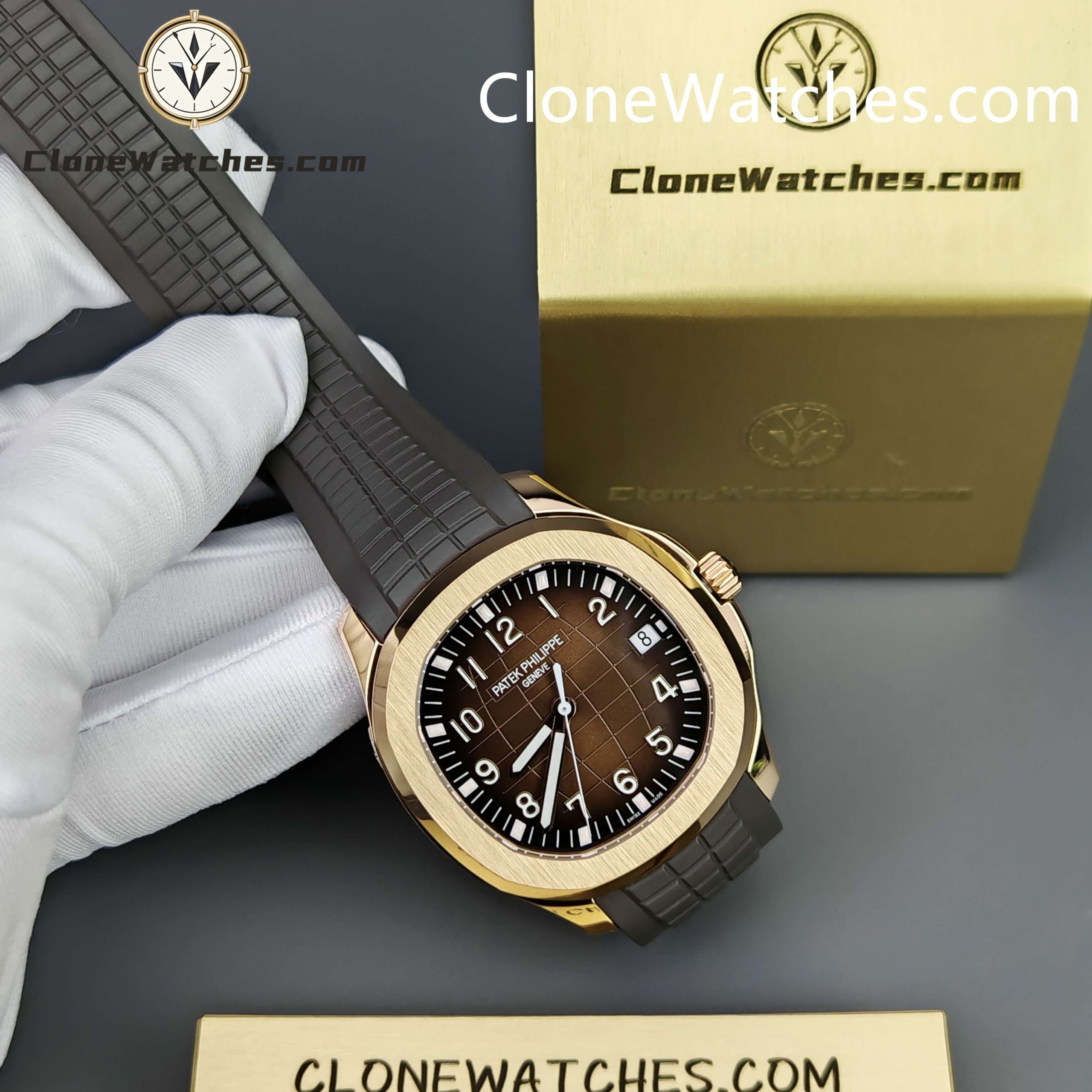 Patek Philippe Super Clone Watches 1:1 Aquanaut Rose Gold 5167R-001 40.8 mm