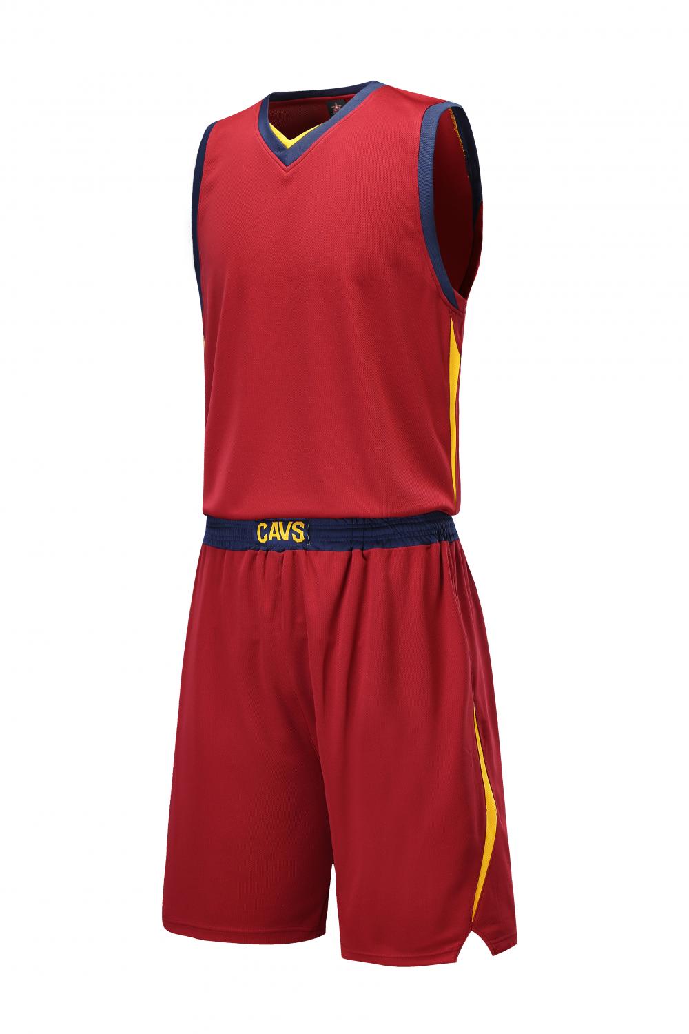 Cavaliers basketball uniform red suit（Customizable name and number）