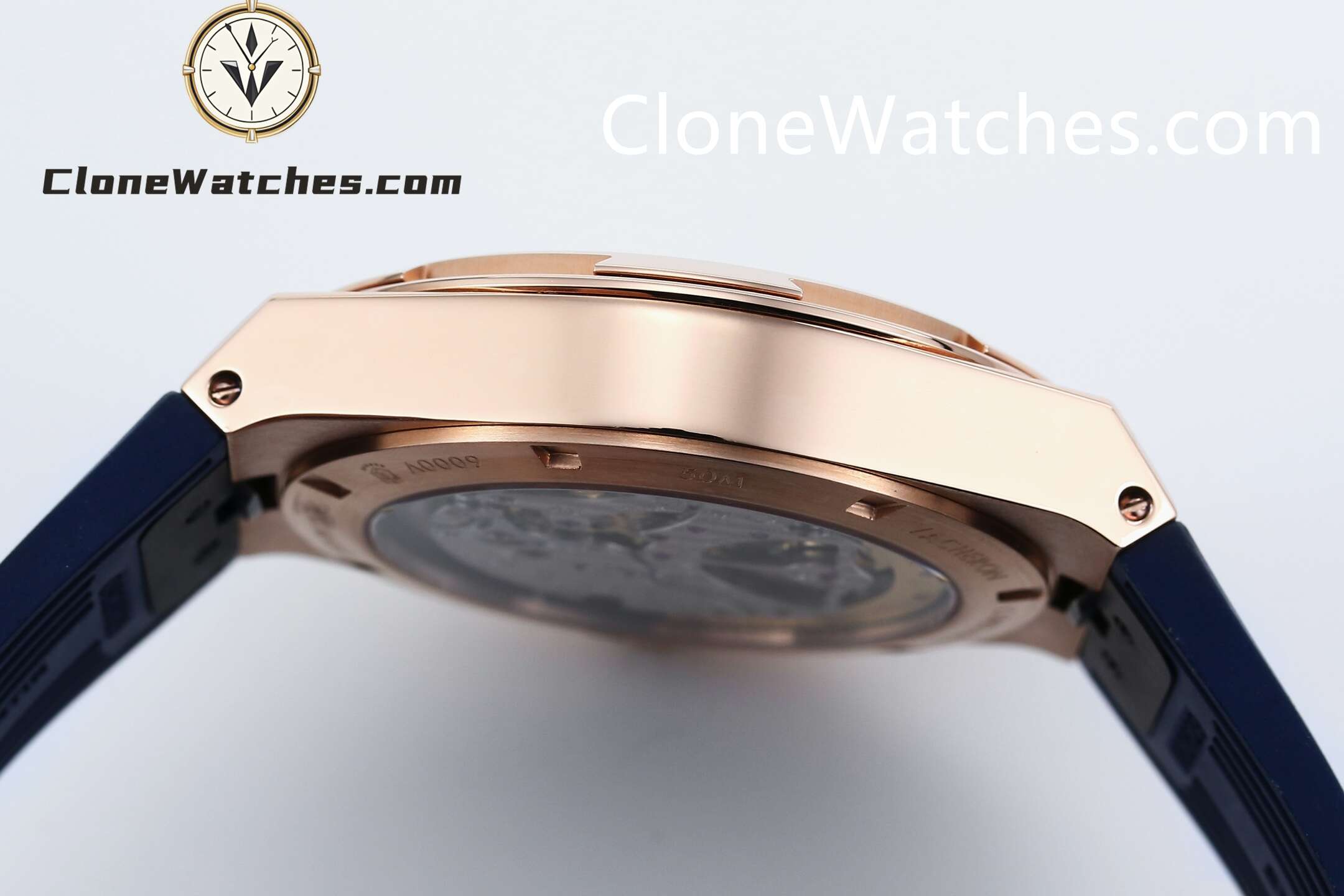 Vacheron Constantin Super Clone Watches 1:1 Overseas Rose Gold Tourbillon 6000V/210R-B733 42.5MM Rubber Strap