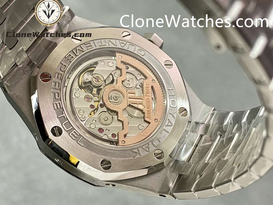 Audemars Piguet Super Clone Watches 1:1 Royal Oak Perpetual Calendar Salmon Dial 26615TI 41MM