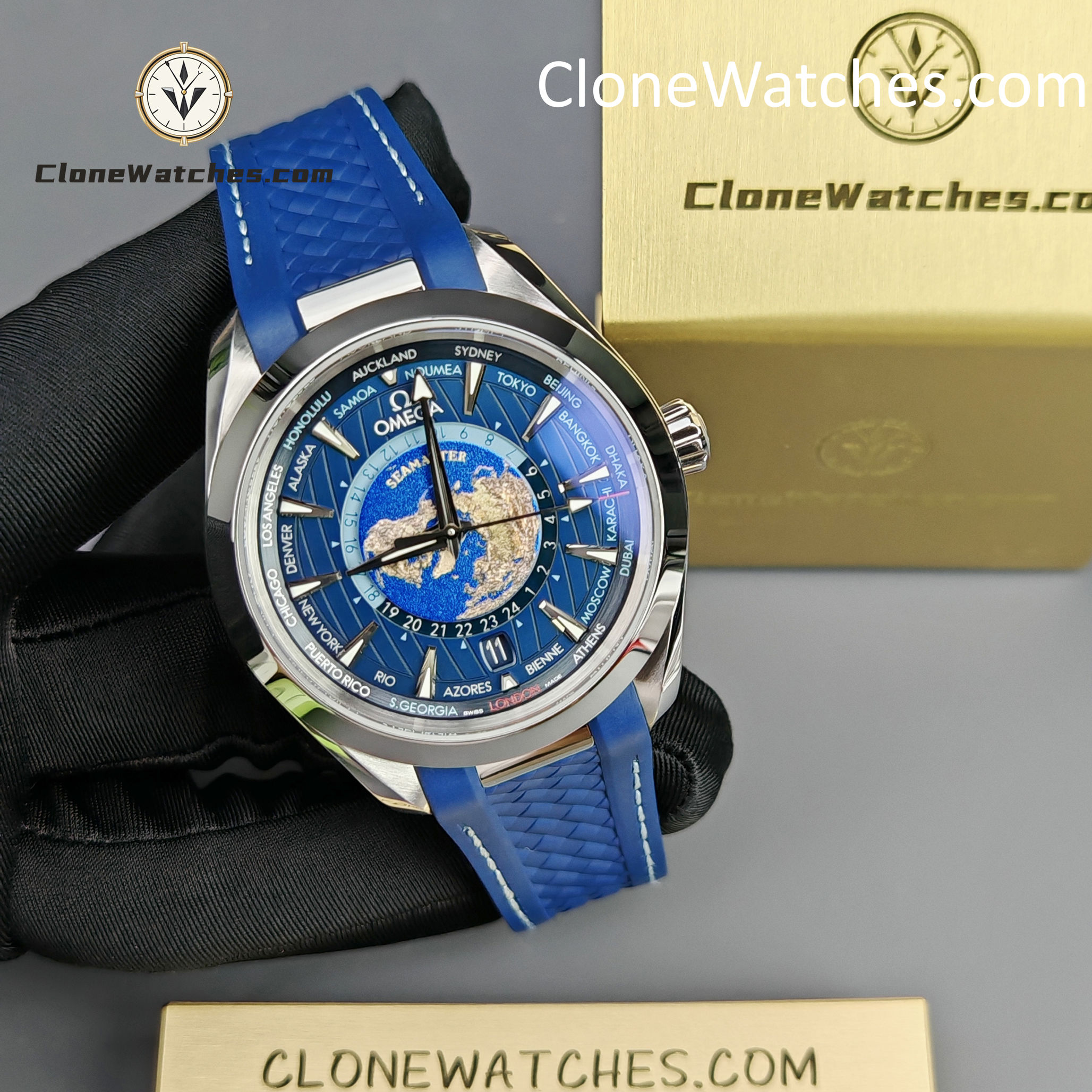 OMEGA Super Clone Watches 1:1 Seamaster Aqua Terra 150M 220.12.43.22.03.001 43MM