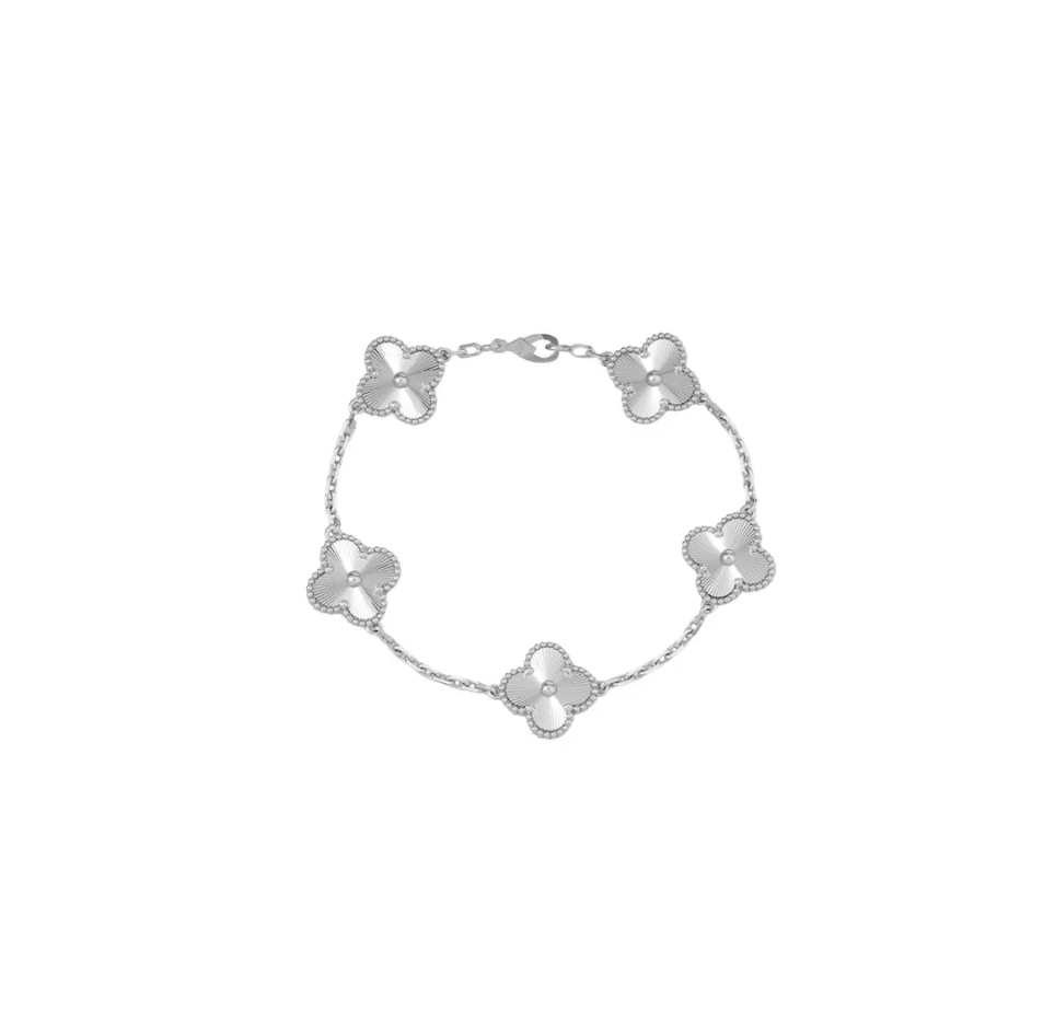 Van Cleef & Arpels Four Leaf Lucky Series 18K Gold Bracelet
