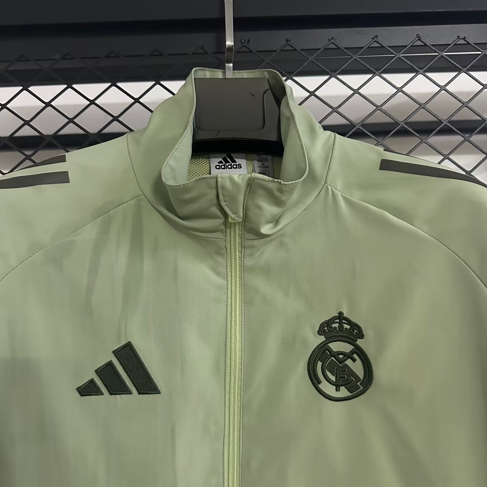 2025/26 Real Madrid grass green training windbreaker