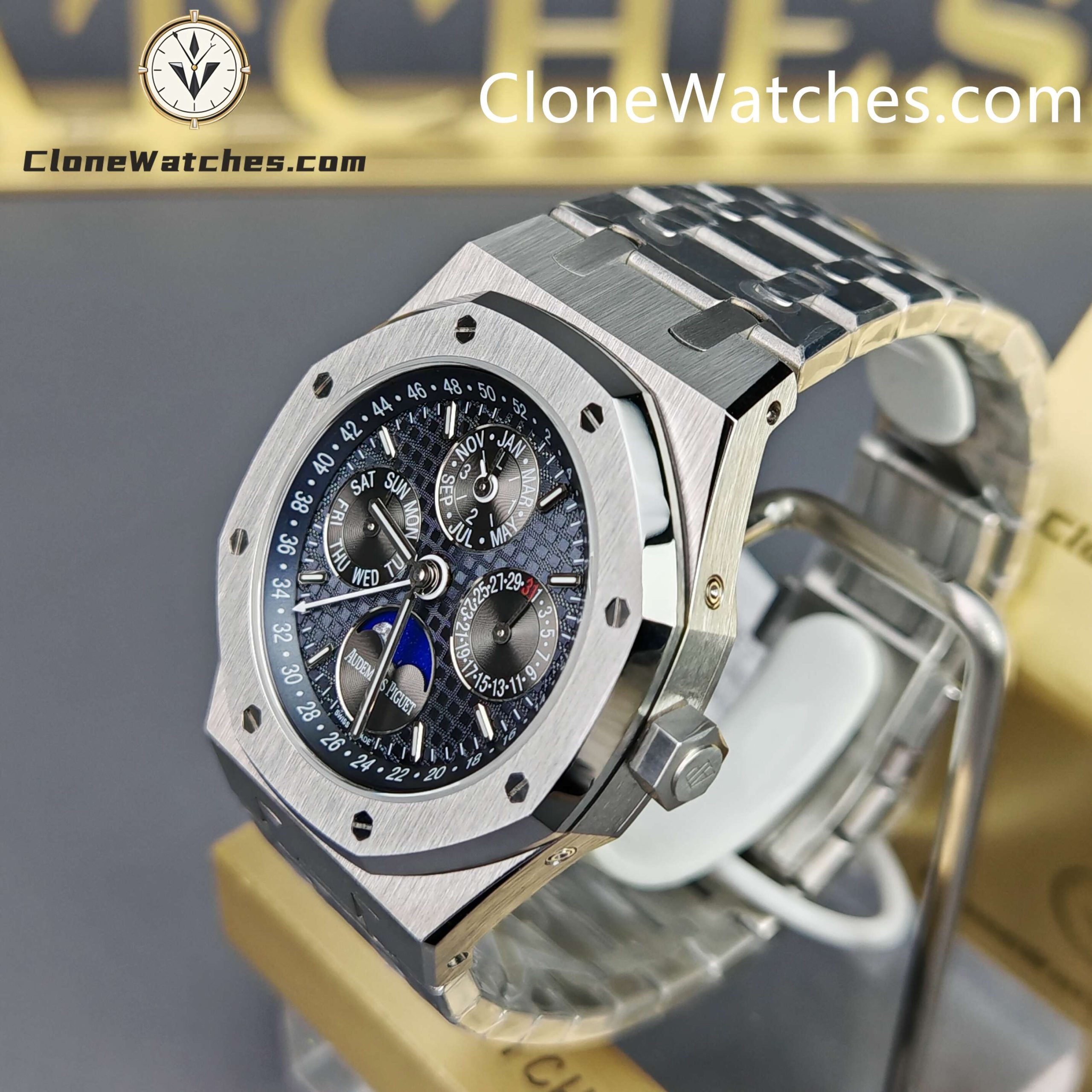 Audemars Piguet Super Clone Watches 1:1 Royal Oak Perpetual Calendar 26574ST 41MM