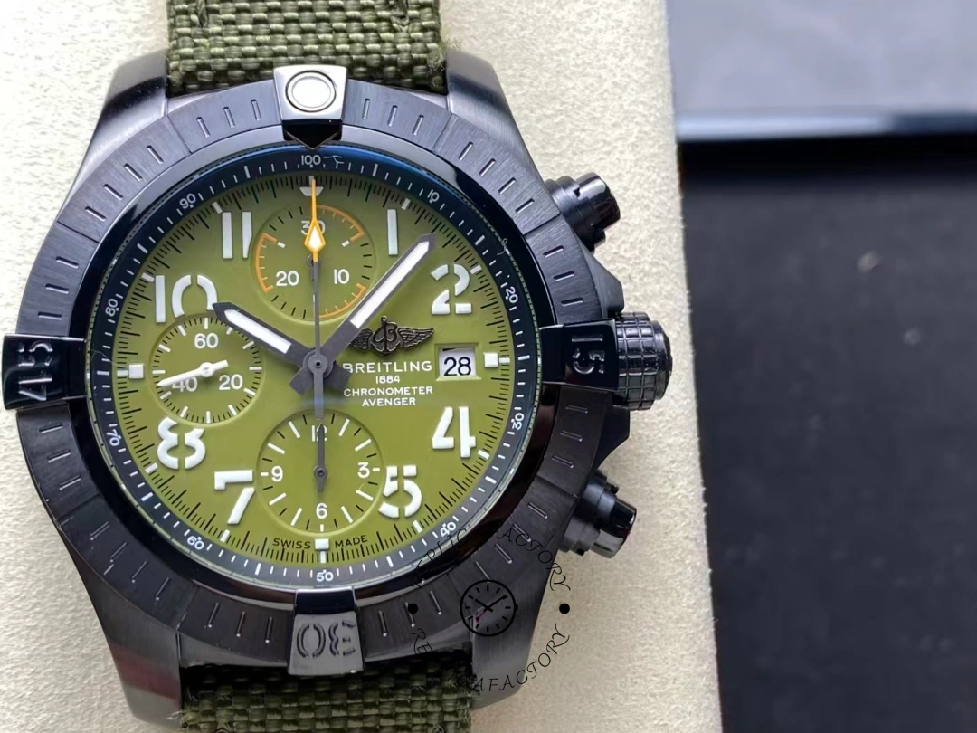Breitling Avenger Chronograph 45MM Night Mission V13317101L1X1 1:1 Clone Green Dial