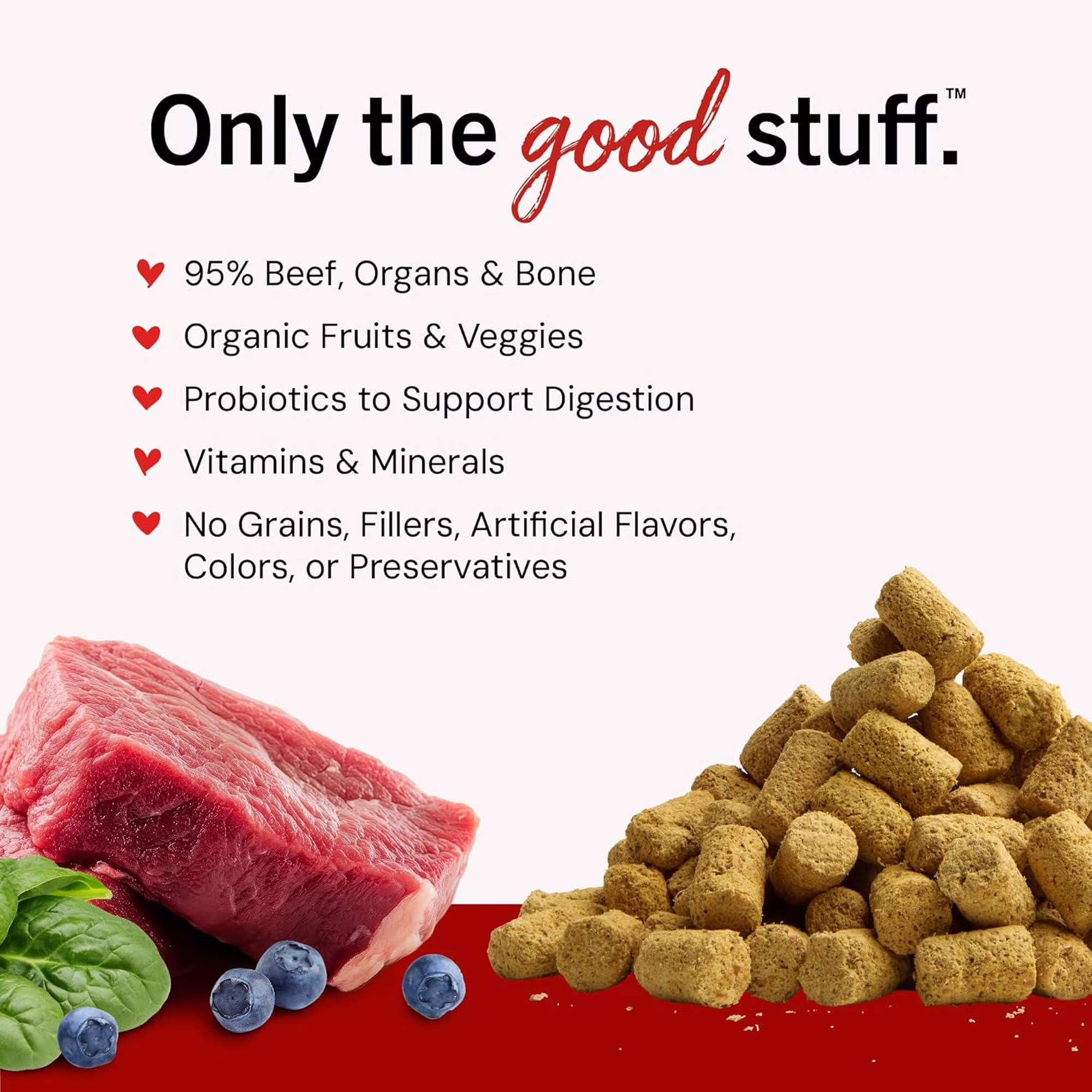 Stella & Chewy's Freeze-Dried Raw Meal Mixers Dog Food Topper - Stella's Super Beef Recipe - 35 Ounce Bag