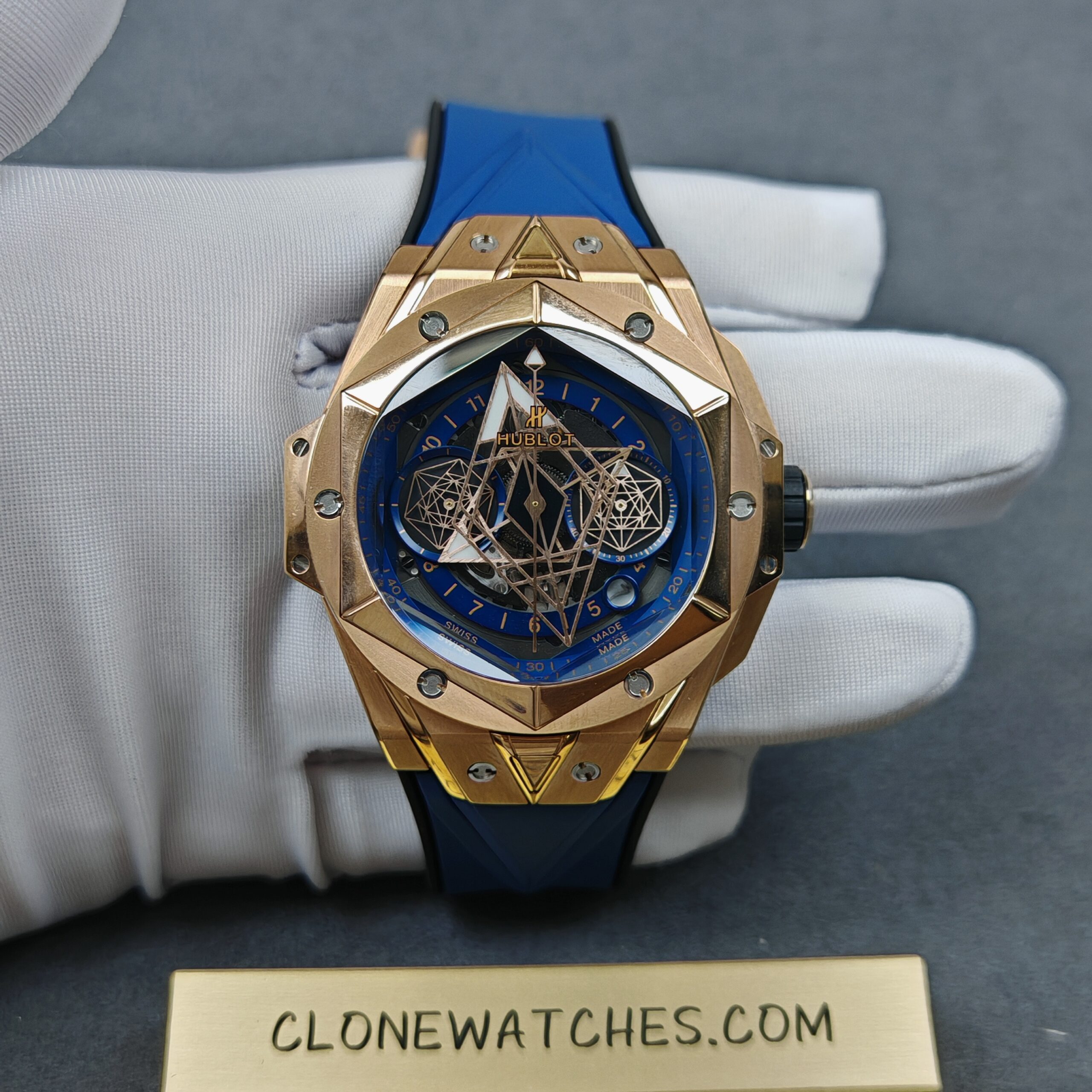 Hublot Super Clone Watches 1:1 Big Bang Unico Sang Bleu II 45MM KING GOLD 418.OX.5108.RX.MXM20