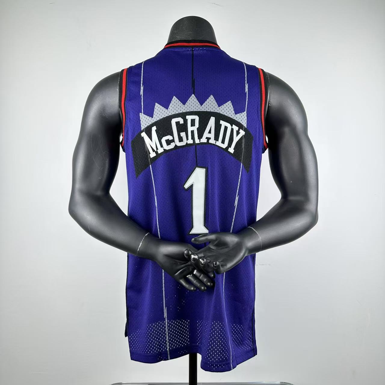 Embroidered MN Retro Jersey Raptors 98/99 Season Purple No. 1 Tracy McGrady