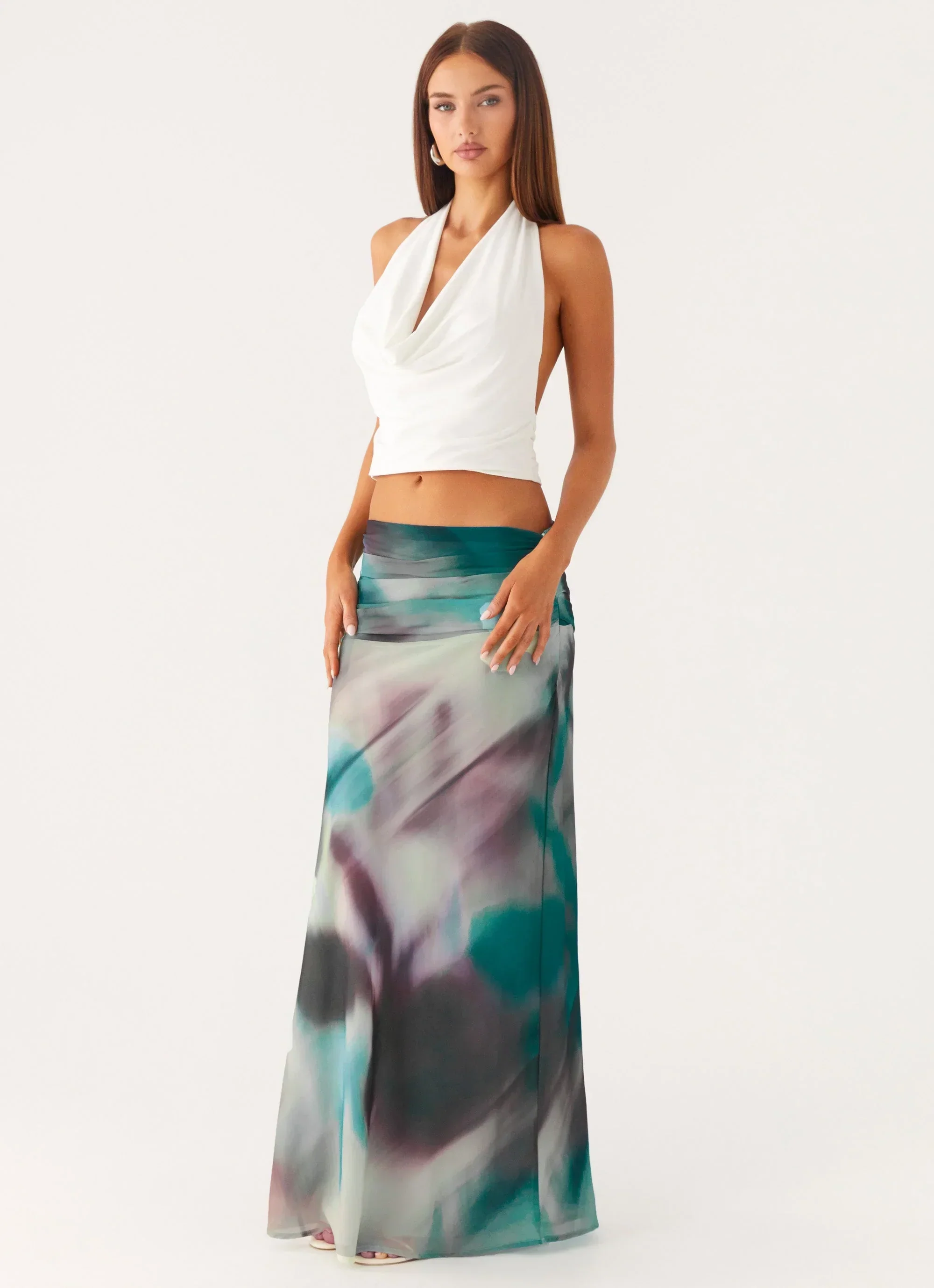 Rimi Maxi Skirt - Sea Splash