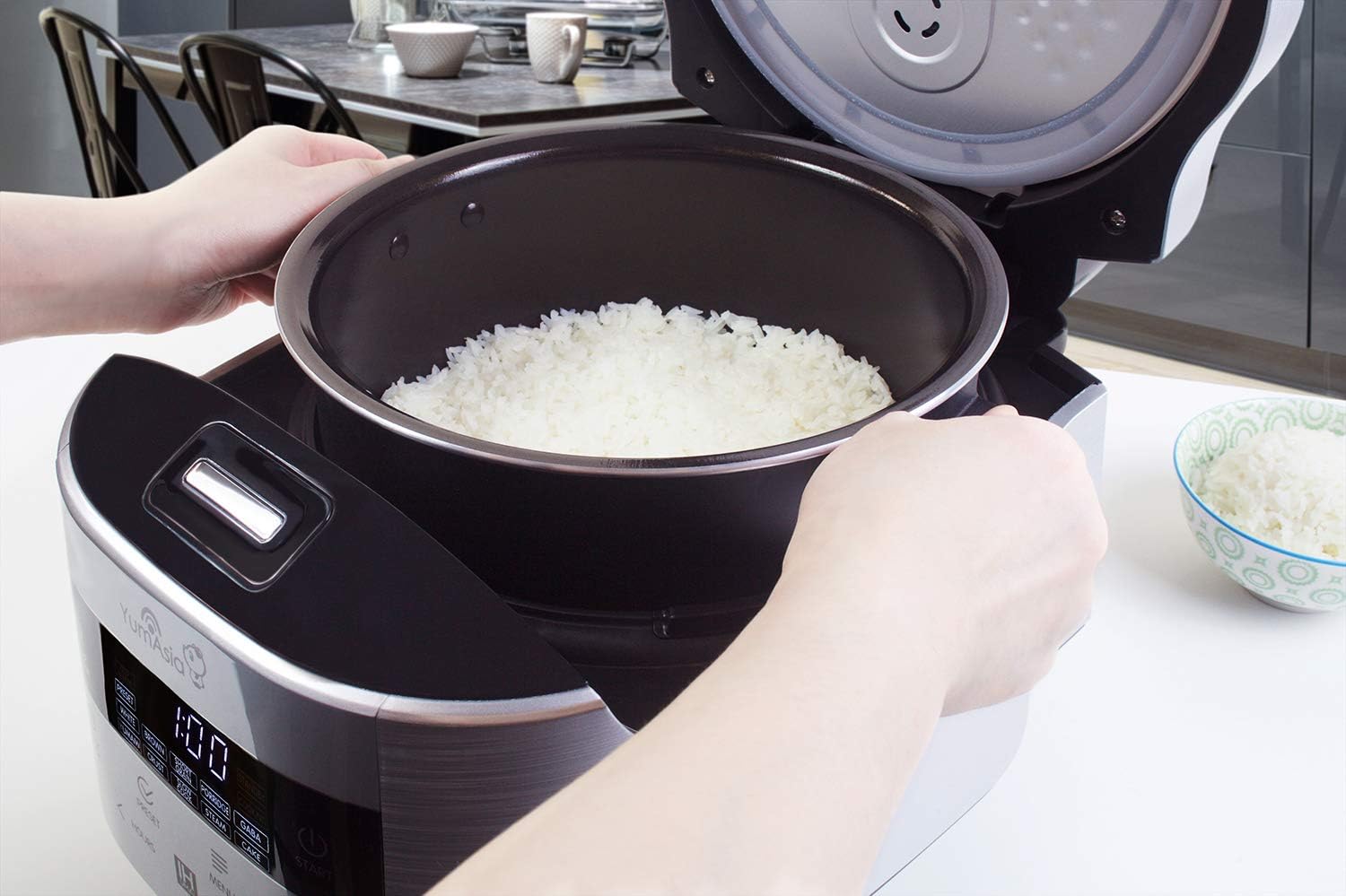 Cuiseur riz induction bol céramique 7 fonctions riz 4 fonctions multicuiseur écran LED