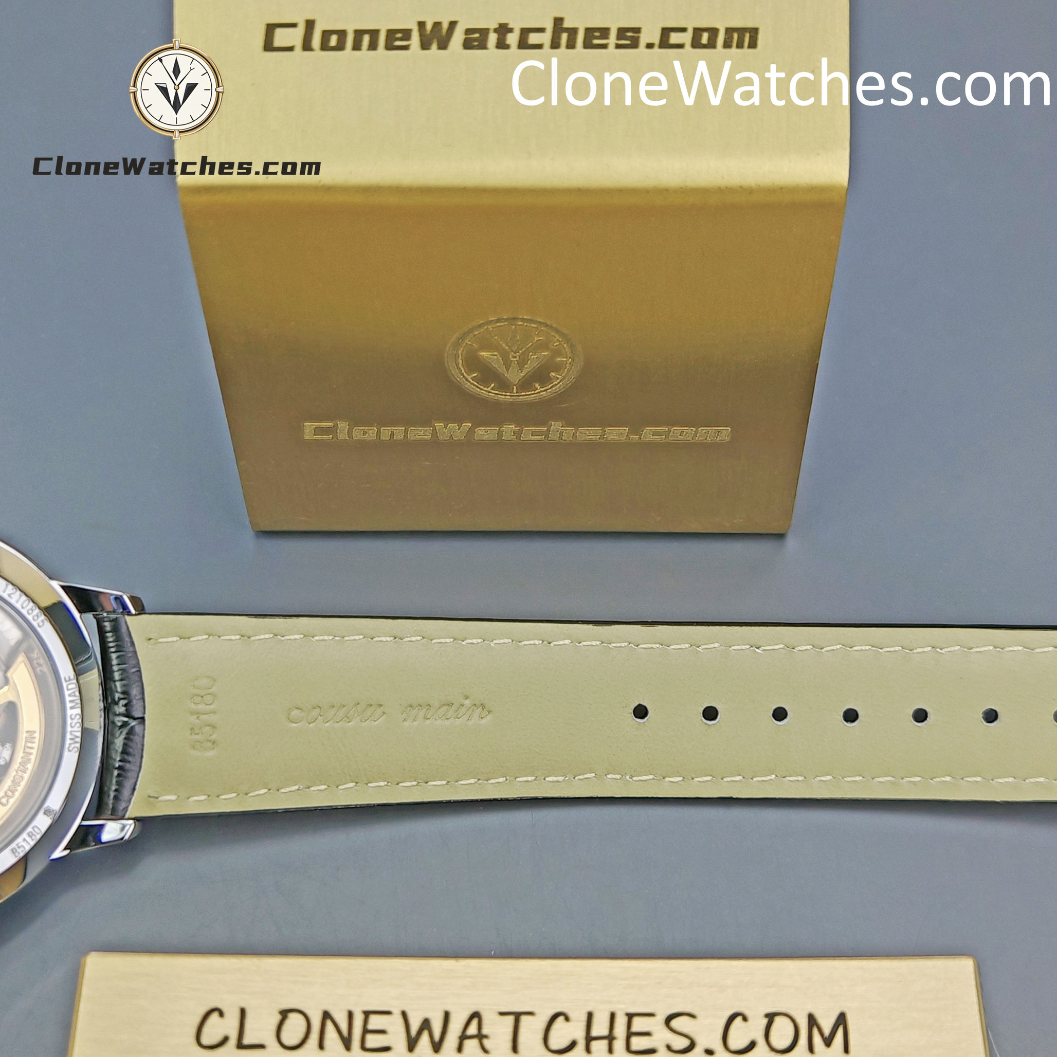 Vacheron Constantin Super Clone Watches 1:1 Patrimony 85180/000G-9230 White Dial
