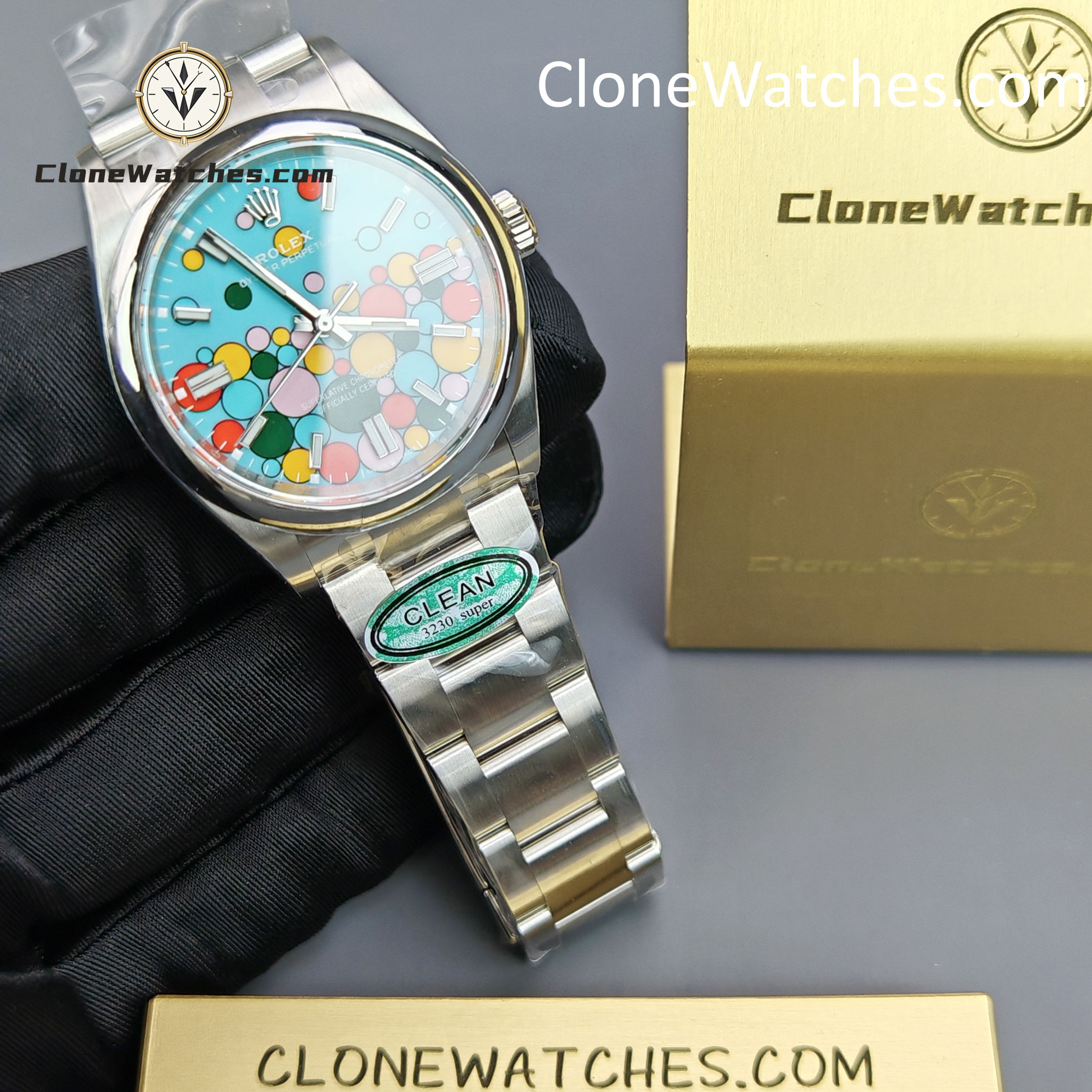 Rolex Super Clone Watches 1:1 Oyster Perpetual Celebration Dial 36mm m126000-0009 3230 Movement