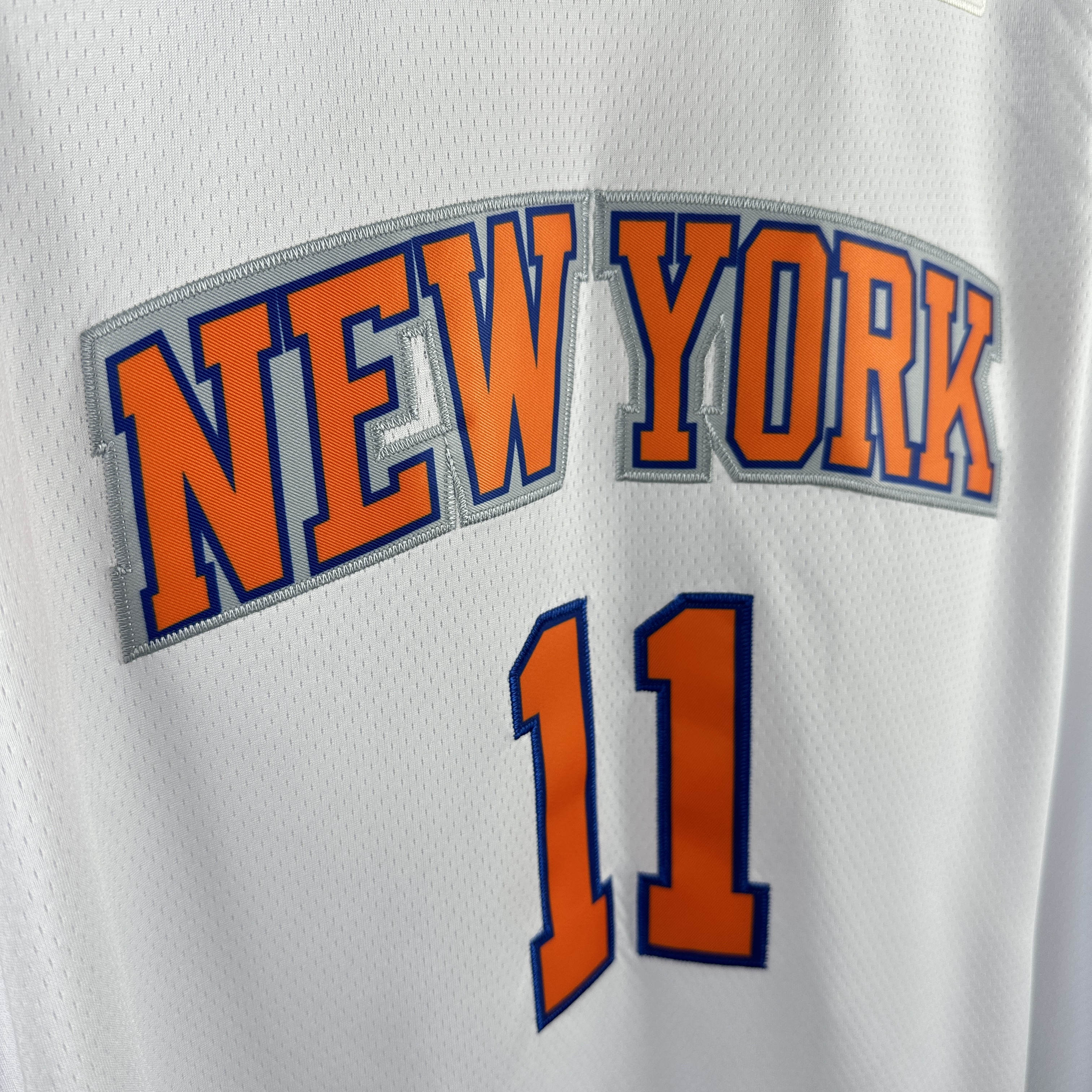 Embroidery Knicks White No. 11 Brunson