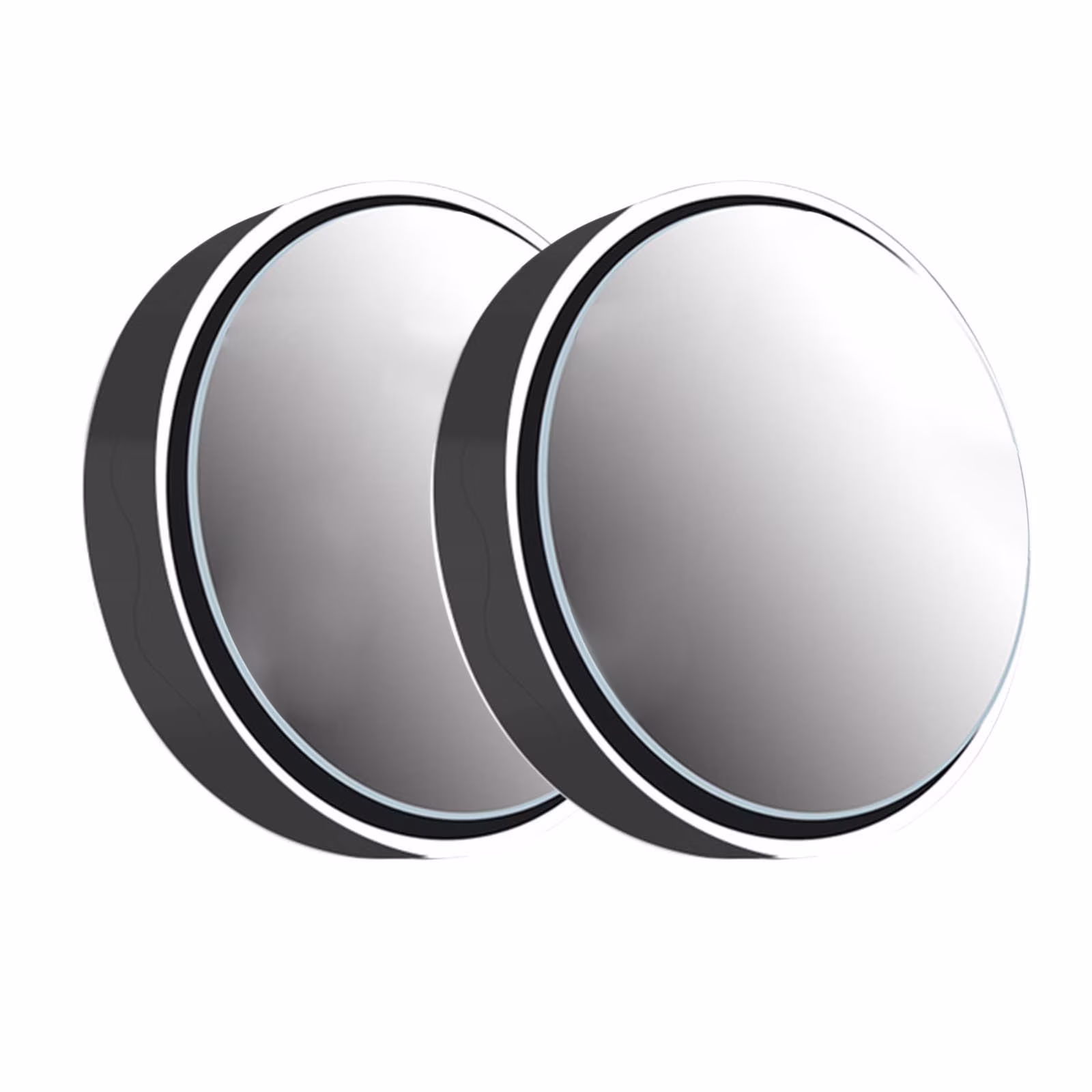 Foqnuq 2Pcs 360° Rotating Car Blind Spot Mirror, HD Glass Wide-Angle Rearview Mirror with Suction Cup Mount for Expanded Field of Vision