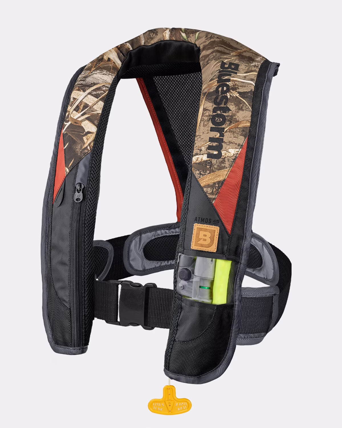 Bluestorm Gear Atmos 40 Automatic/Manual Inflatable PFD Life Jacket for Adults | US Coast Guard Approved (Realtree Max5 Camo)