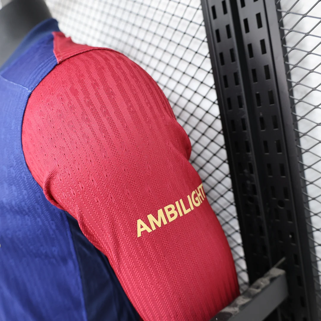 2025-26 Barcelona Main Long Sleeve Jersey - Player Edition