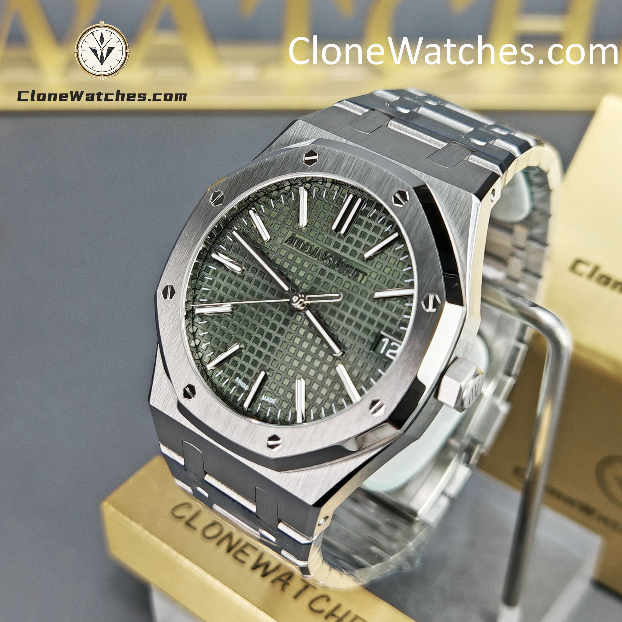 Audemars Piguet Super Clone Watches 1:1 Royal Oak 15510 Green Dial 41MM Selfwinding