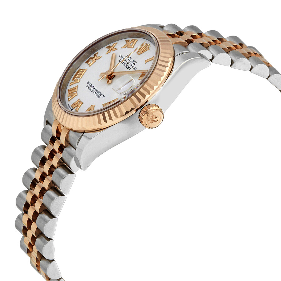 Rolex Datejust 31 White Dial Automatic Ladies Steel and 18kt Everose Gold Jubilee Watch 278271AURDJ（Lifetime free warranty+90-days replacement service & Refund!.）
