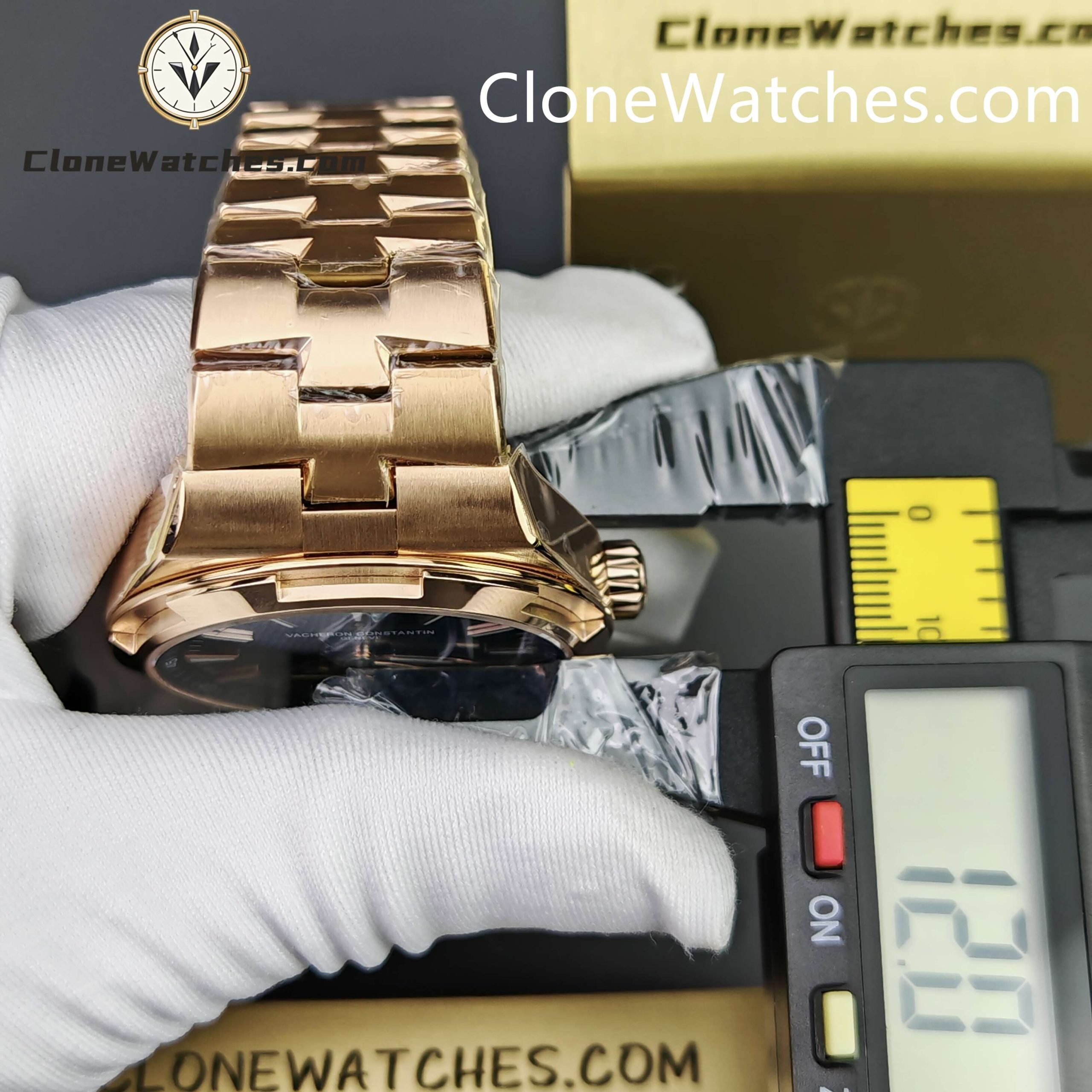 Vacheron Constantin Super Clone Watches 1:1 Overseas Tourbillon Rose Gold 6000V/210R-B733 42.5MM