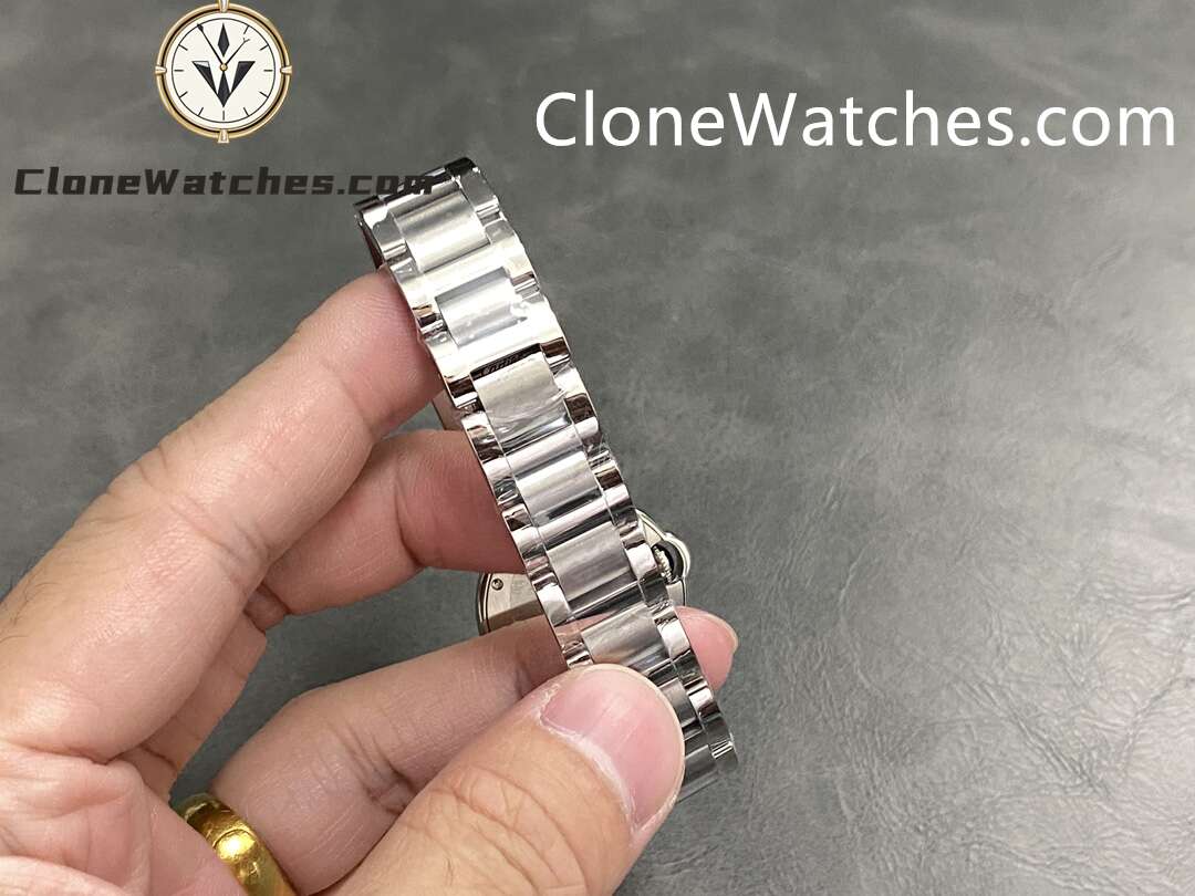 Cartier Super Clone Watches 1:1 Ballon Bleu de W6920038 Pink Dial 28mm