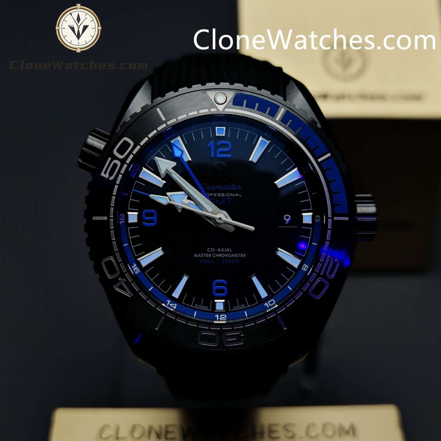 OMEGA Super Clone Watches 1:1 Seamaster Planet Ocean 600m Deep Black 215.92.46.22.01.002 45.5MM