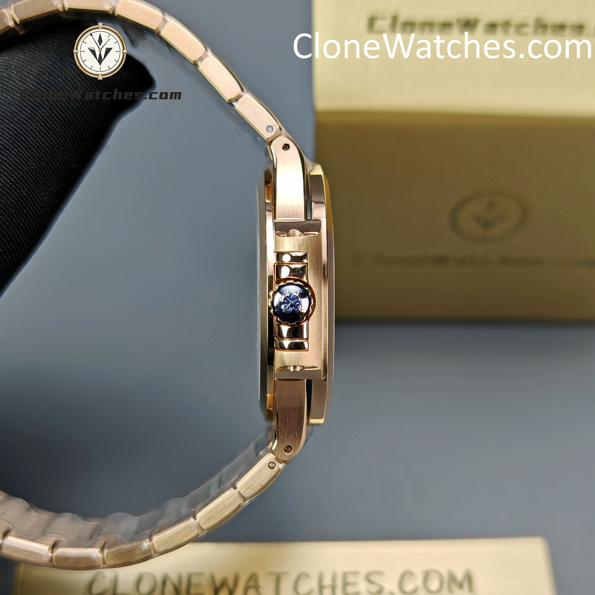 Patek Philippe Super Clone Watches 1:1 Nautilus Rose Gold 7118/1R-010 35.2 mm