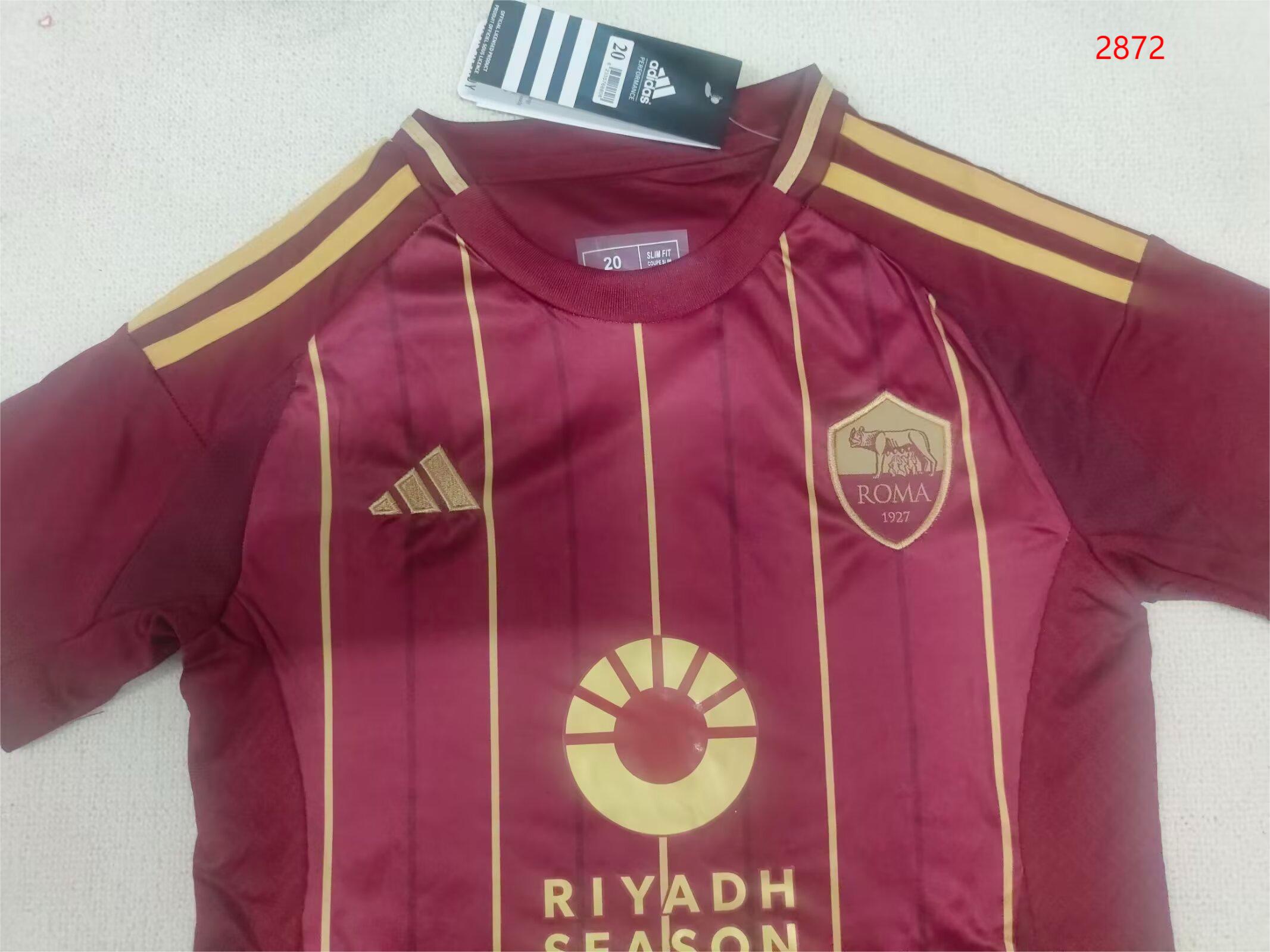2024/25 AS Roma Home Children's Jersey - Player Edition