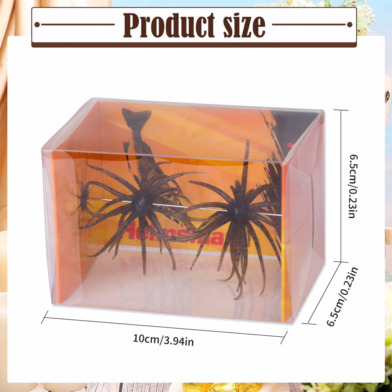 2PCS Lure Bait for Black Pits,Simulation Sea Urchin Bait,Tentacle Creature Lure,Artificial Sea Urchins,Soft Wormss for Bass Fishing for Drop Shot and Finesse, Slow Sinking,Black