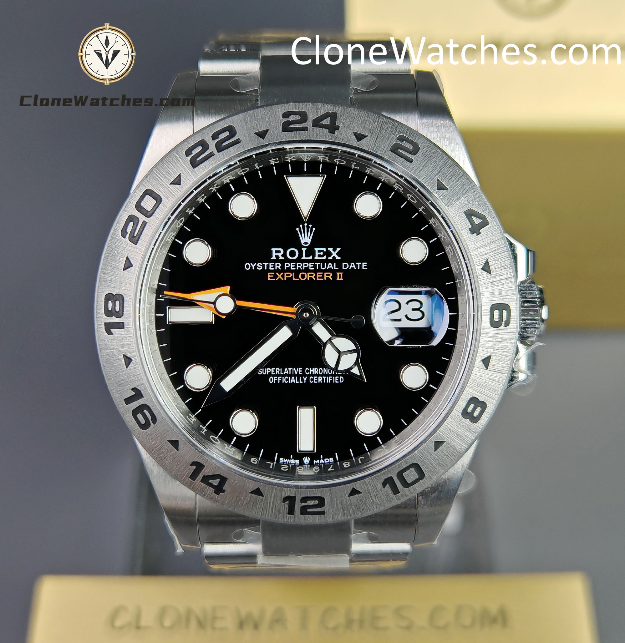 Rolex Super Clone Watches 1:1 Oyster Perpetual Explore II Black Dial m226570-0002 3285 Movement
