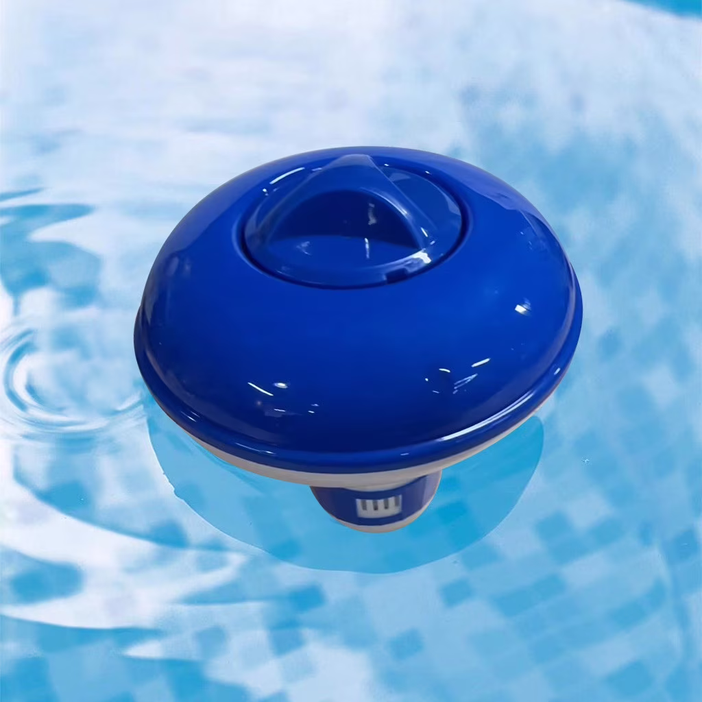 Small PVC Pool Chlorine Dispenser with Adjustable Output Vent, Chlorine Tablet Holder for Swimming Pool Spa Hot Tub