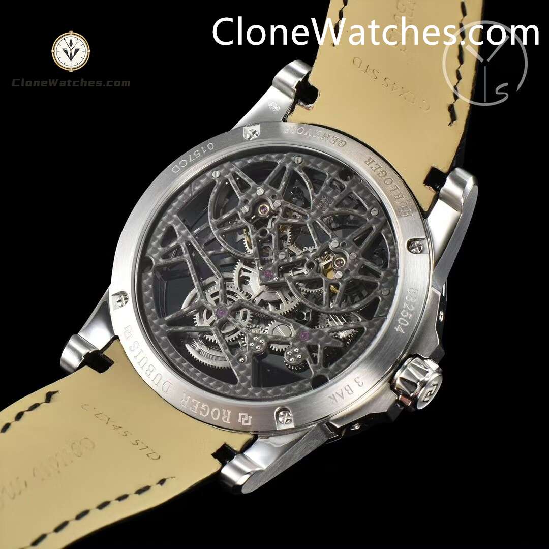 Roger Dubuis Super Clone Watches 1:1 Excalibur Skeleton Double Flying Tourbillon RDDBEX0396 45MM