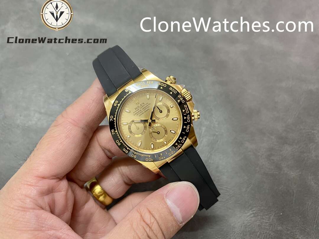 Rolex Super Clone Watches 1:1 Daytona Gold Dial M116518ln – 0042 4130 Movement