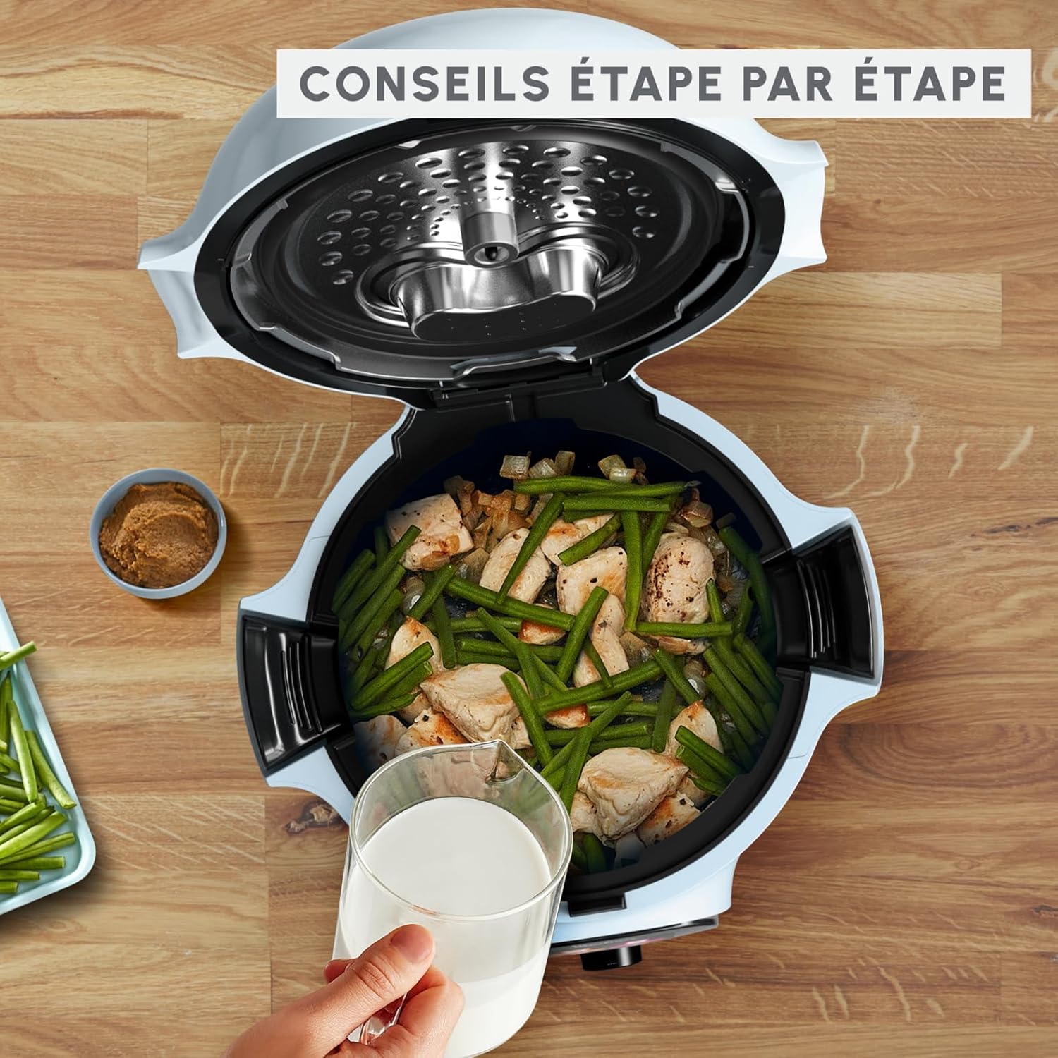 Multicuiseur intelligent Cookeo Mini 3L 150 recettes cuisson haute pression CE880410
