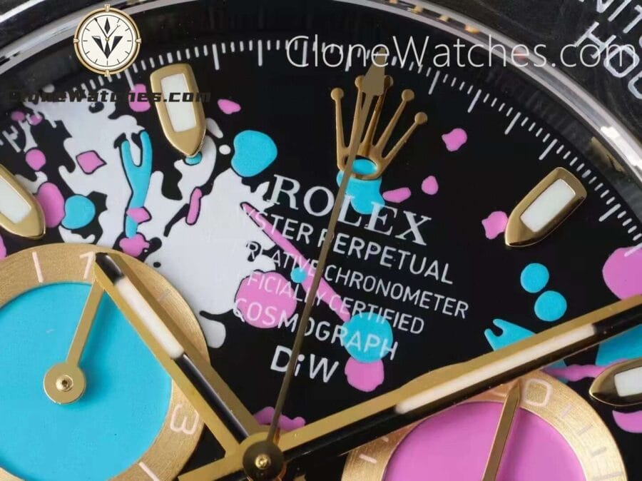 Modified Super Clone Watches 1:1 DiW Rolex Daytona NTPT Carbon “MOTLEY LADY UNIQUE”