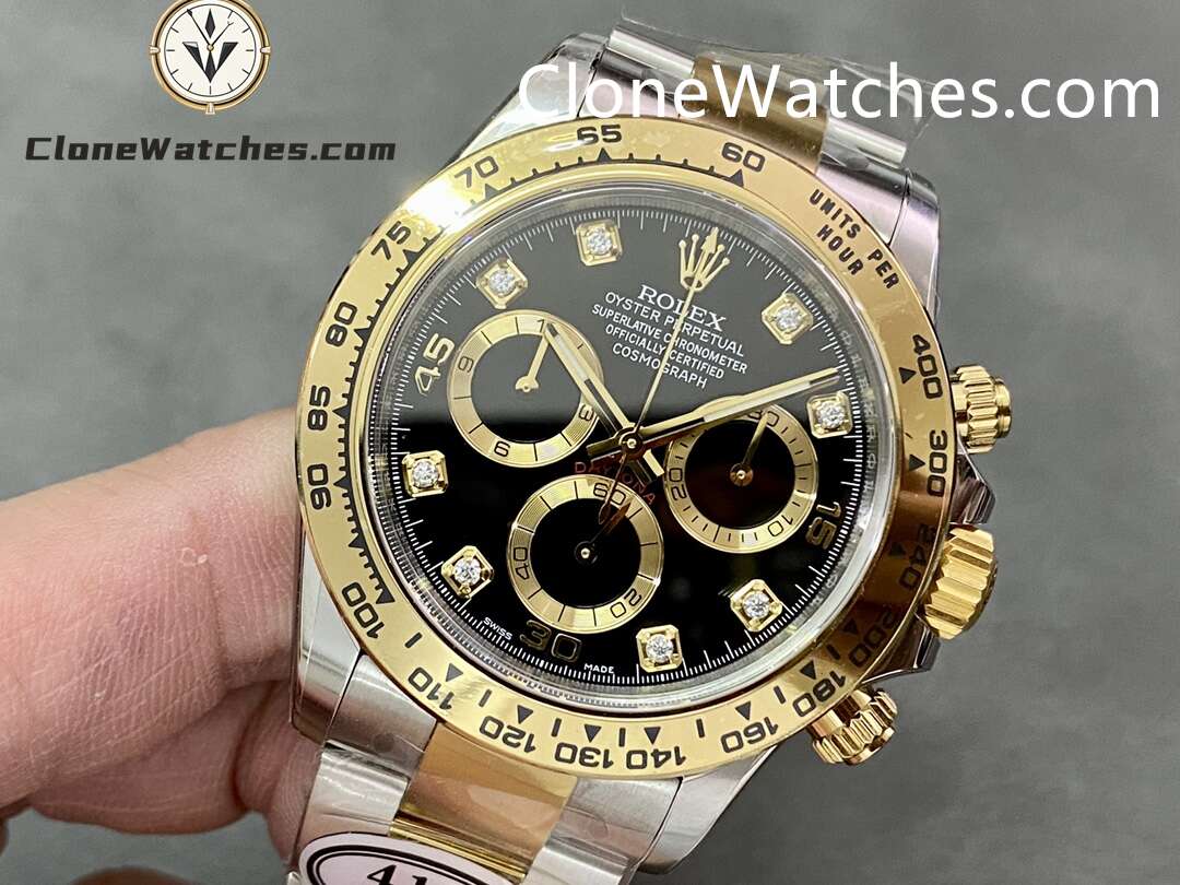 Rolex Super Clone Watches 1:1 Daytona Black Dial m116503-0011 4130 Movement