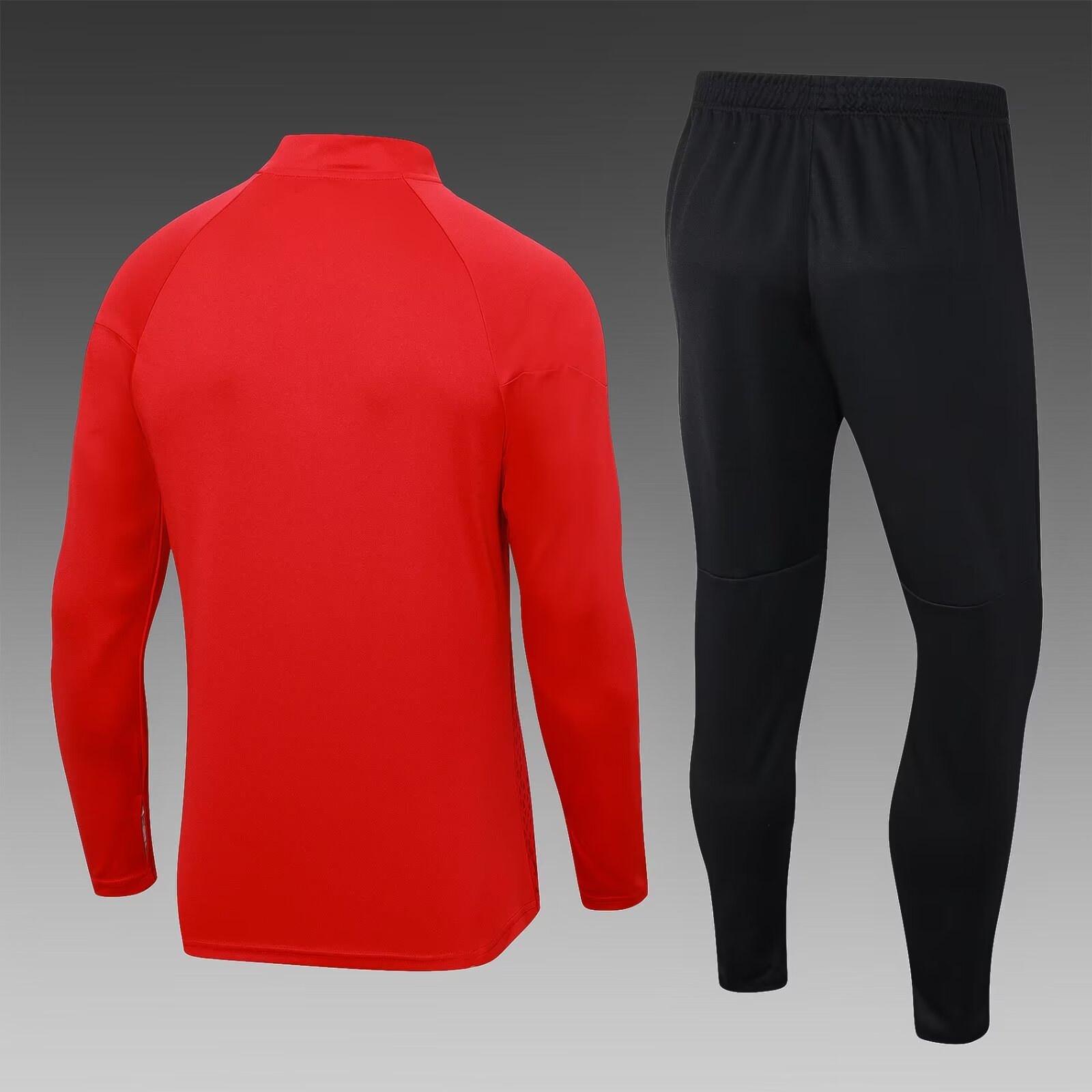 2023/2024 AC Milan Half Pull Training Wear Red Football Jersey 1:1 Thailand Quality Suit