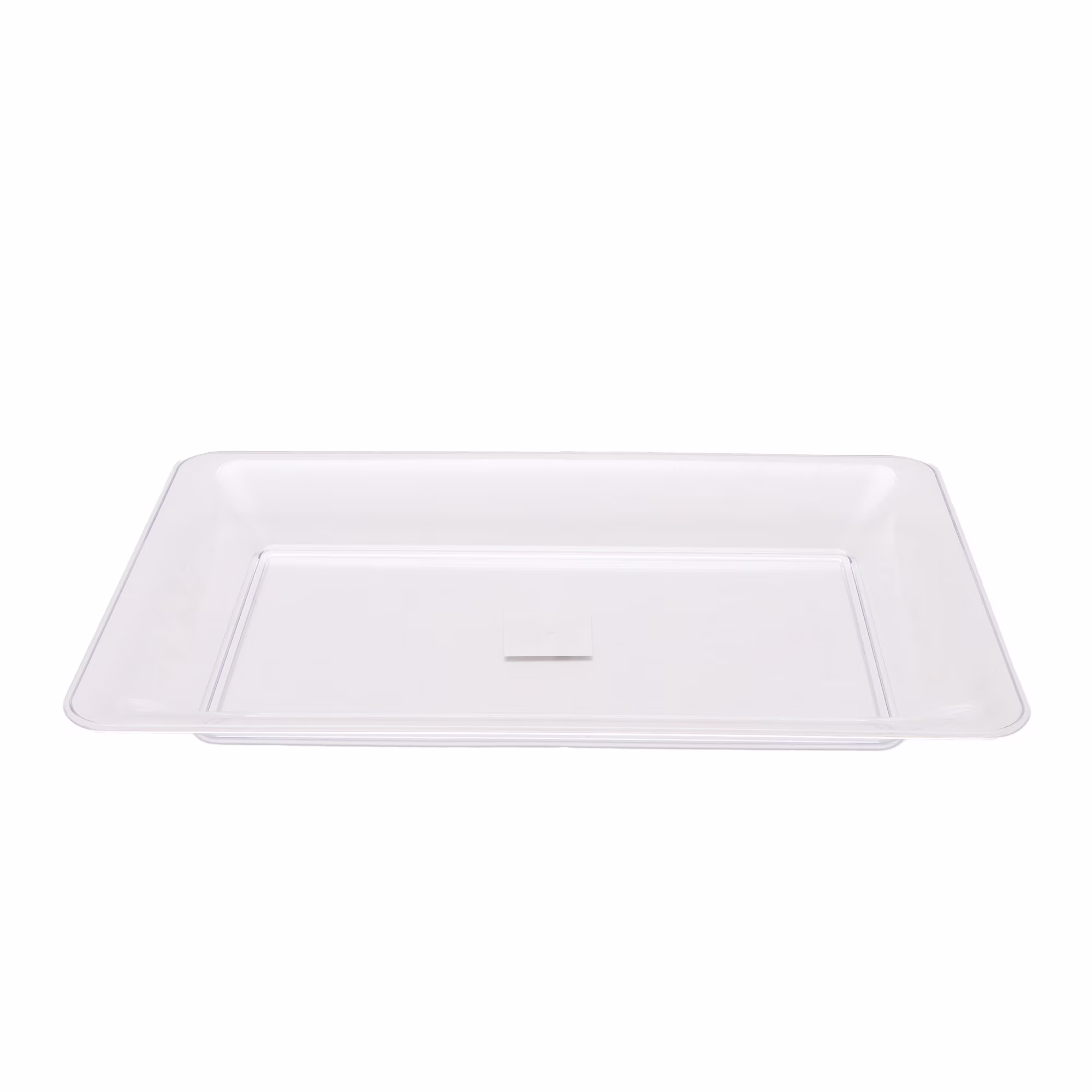 14 IN Clear Rectangular Plastic Food Tray, by Way To Celebrate