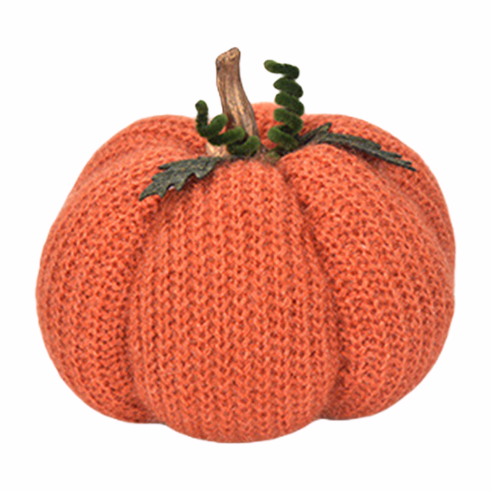 Fall Decorations for Home Clearance,Handmade Knitted Pumpkins,Cute Pumpkin Fall Decor for Autumn Halloween Decorations,Fall Centerpieces for Table Porch Mantel Indoor & Outdoor(Orange)