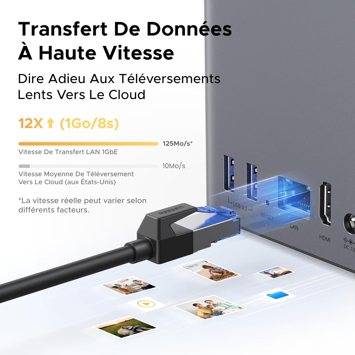 NAS bureau 2 baies DH2300 4 Go RAM NFC One Touch LAN 1 GbE album photo IA système débutants