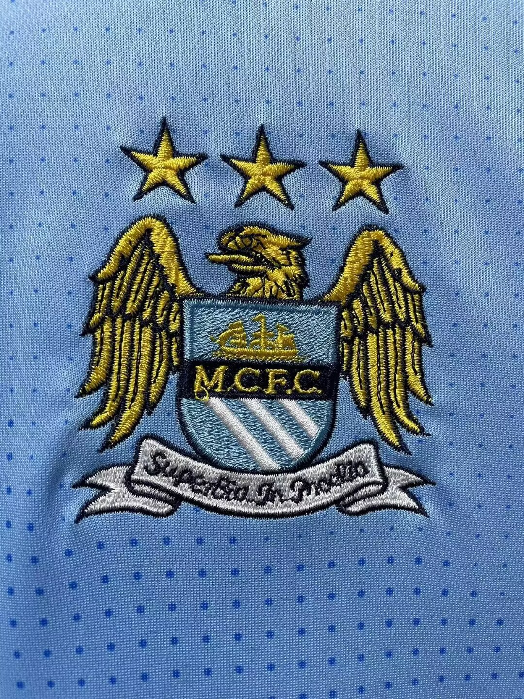 2011/12 Manchester City Home Retro Blue Shirt - Fans Edition