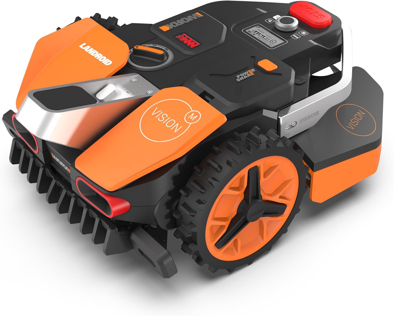 Robot tondeuse Vision WR205E sans fil 500 m² caméra 4K IA coupe bordures multizone