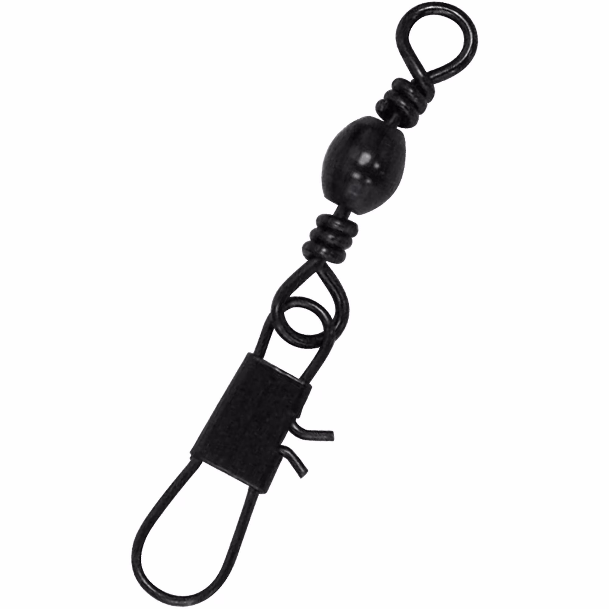 Lazer Sharp Barrel Swivel with Interlock Snap, Black, Size 12, 35 Pack