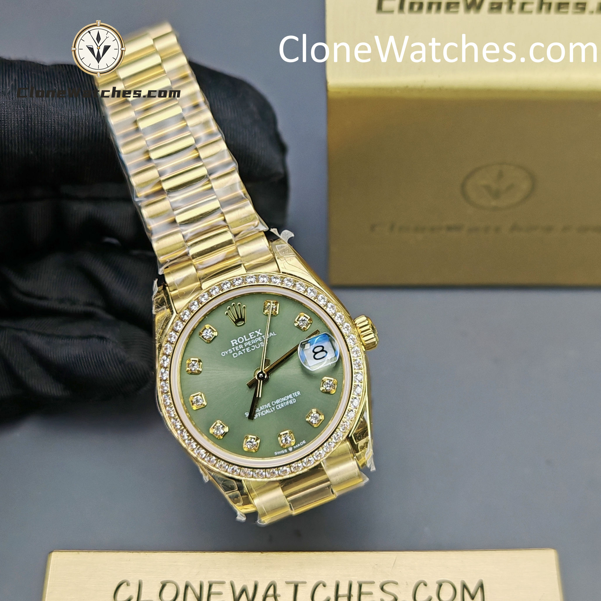 Rolex Super Clone Watches 1:1 DateJust m278288rbr-0007 President 31MM 2236 Movement